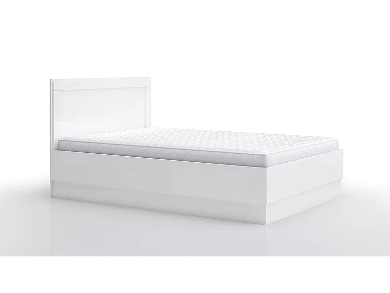 Letto alla francese 140x200 bianco lucido LG59