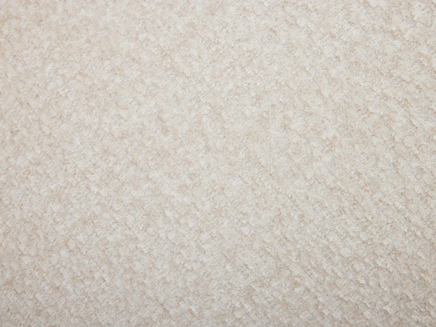 Lot de 2 chaises avec accoudoirs en tissu texturé et métal noir - Crème - CILIENO