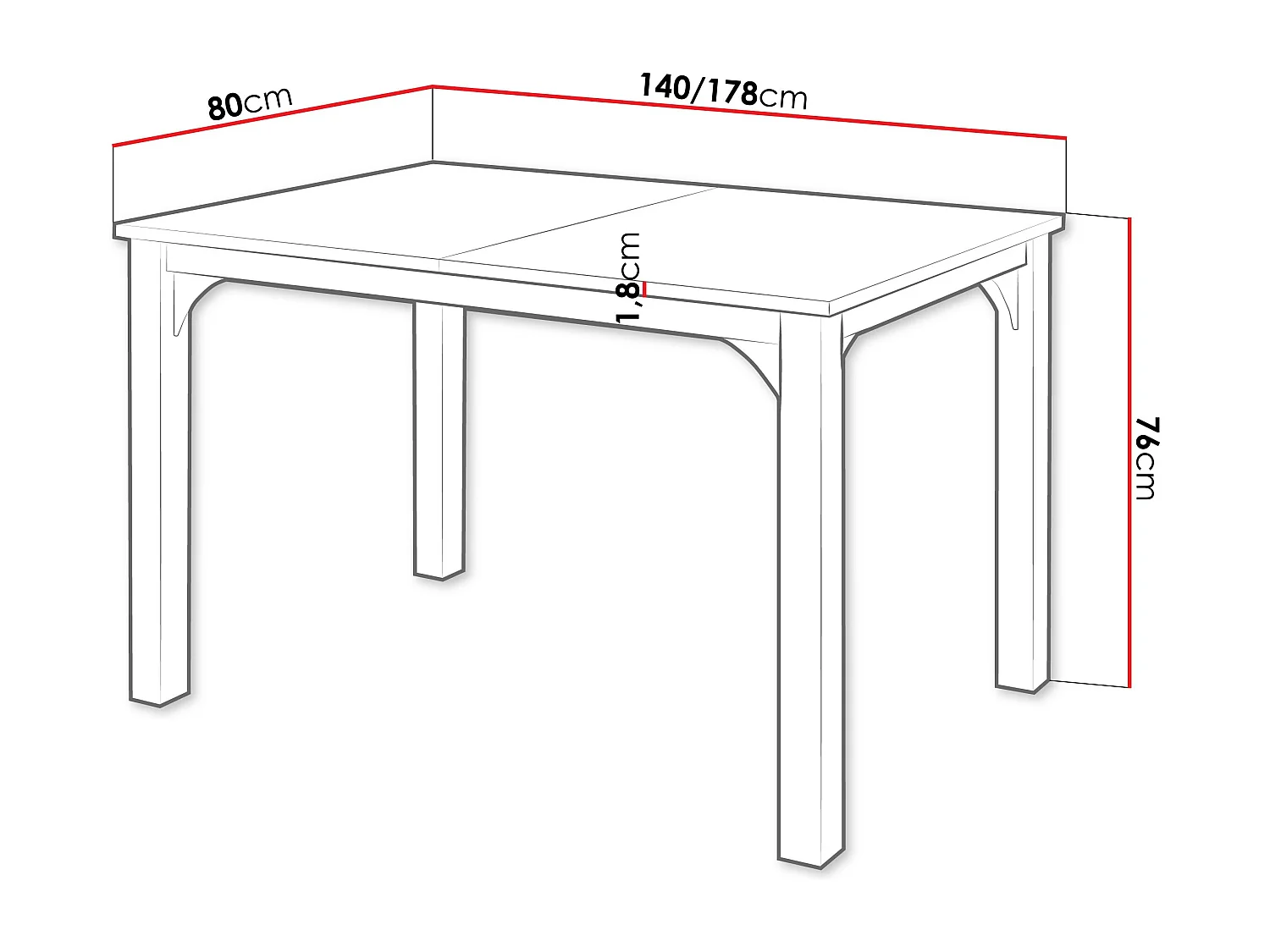 Mesa Oswego 136, Negro|Roble dorado artesanal, 76x80x140cm, Alargamiento, Metal