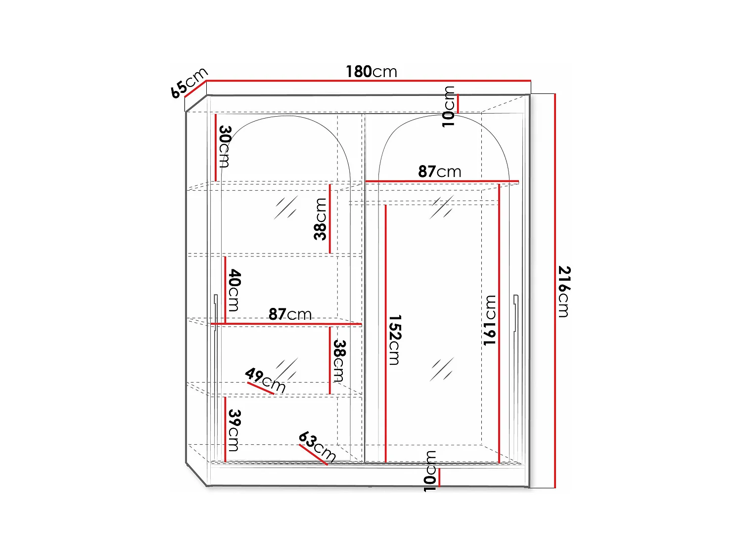 Roupeiro Toledo 132, 22x18x7cm