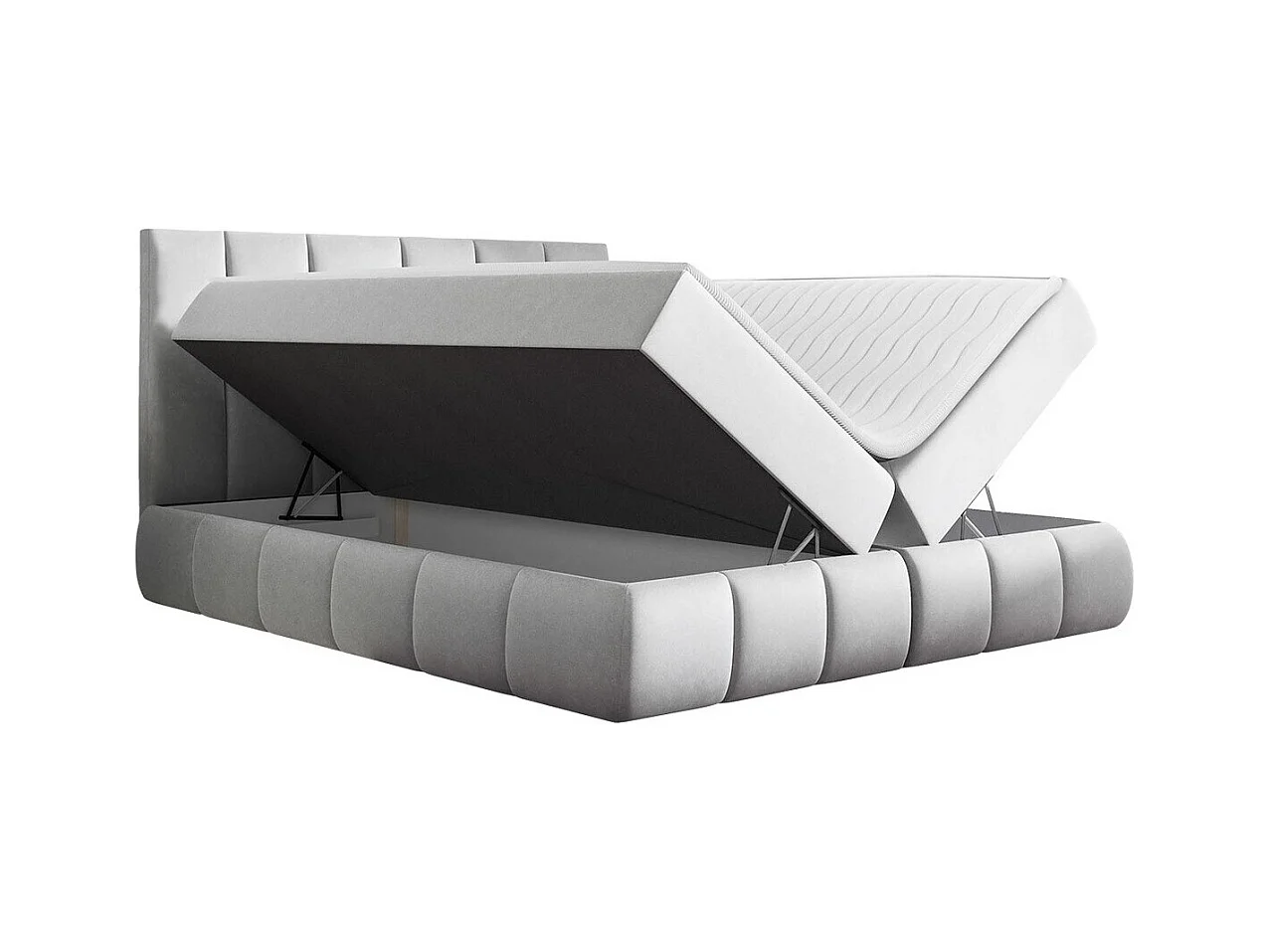 Cama continental Baltimore 152, Continental, Verde, Tecido, 22x22x10cm