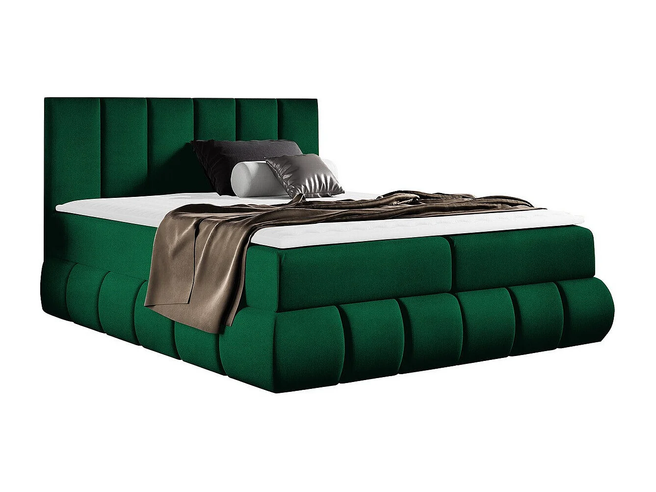 Cama continental Baltimore 152, Continental, Doble, Verde, 200x200, Tapiz, Somieres,