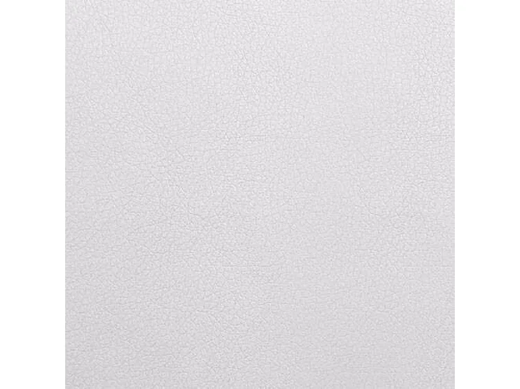 Cama continental Baltimore 115, Casal, Branco, Couro Ecológico