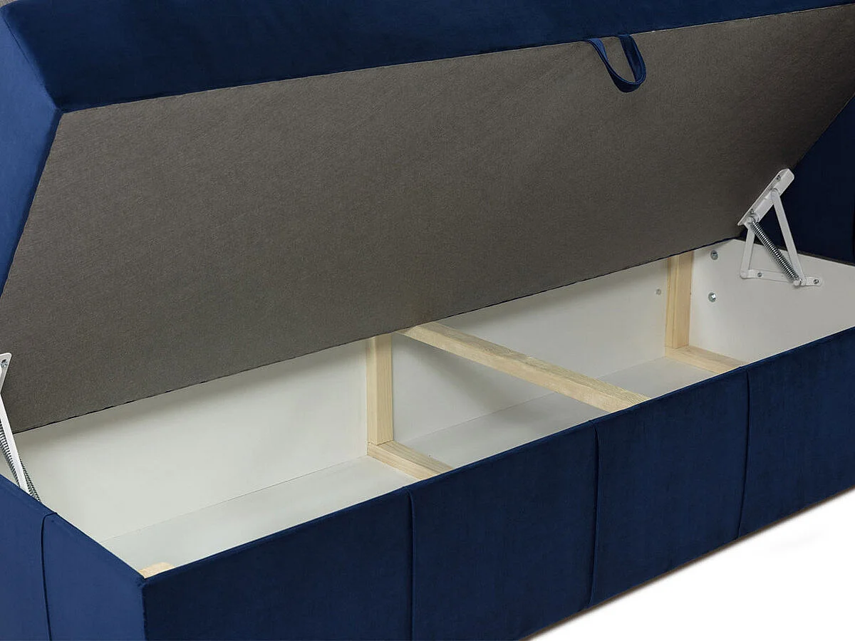 Lit continental Baltimore 132, Continental, Double, Brun clair, 180x200, Tissu, 220x215cm