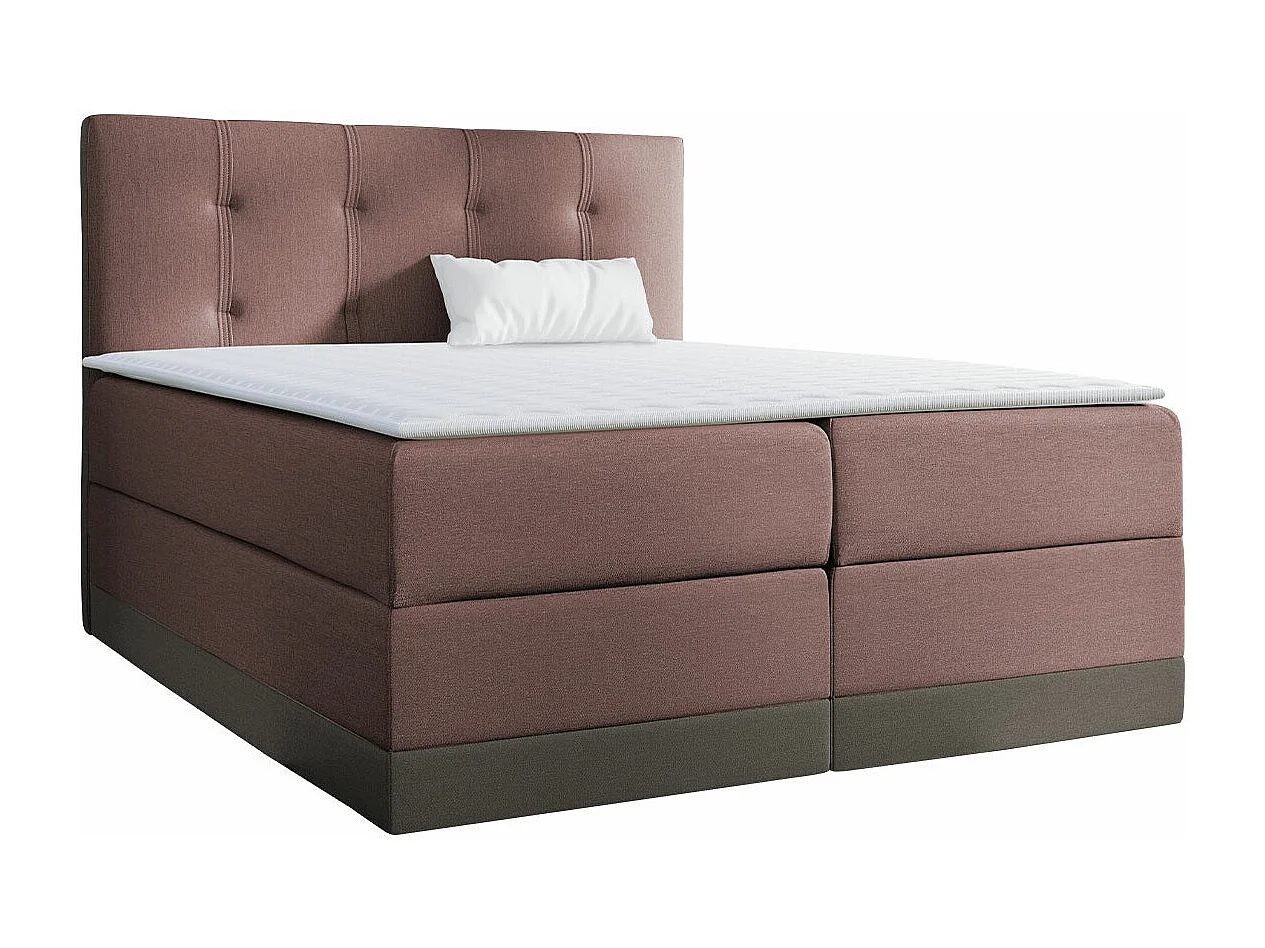 Cama continental Baltimore 139, Casal, Rosé, Tecido, Estrados de cama