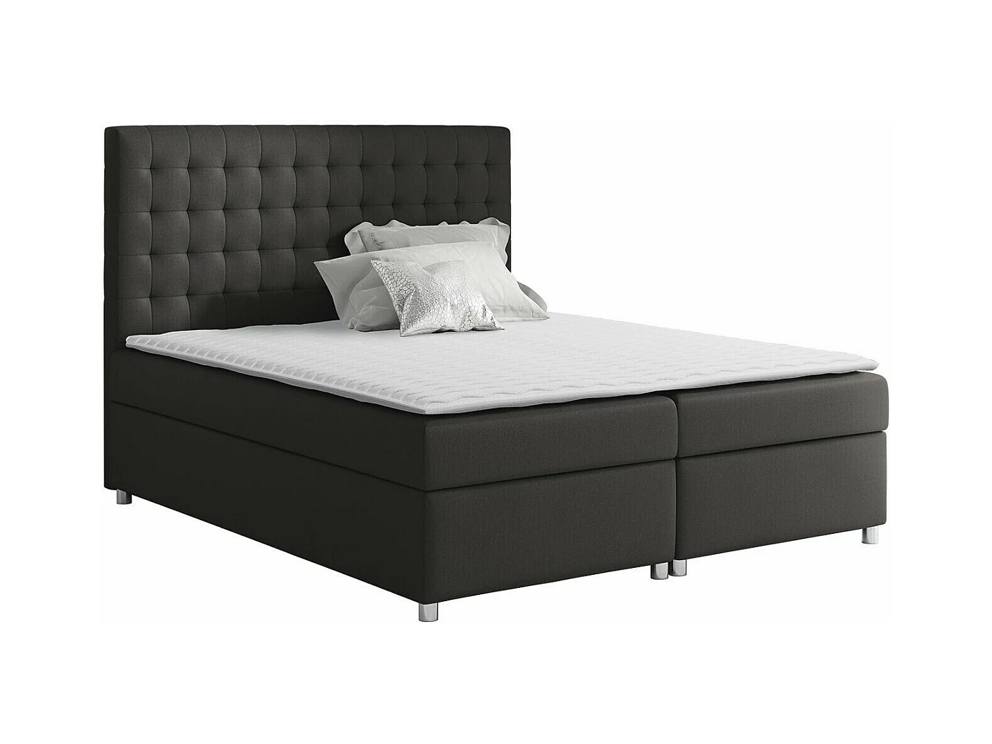 Cama continental Baltimore 115, Doble, Continental, Negro, 200x200, Tapiz, Somieres,