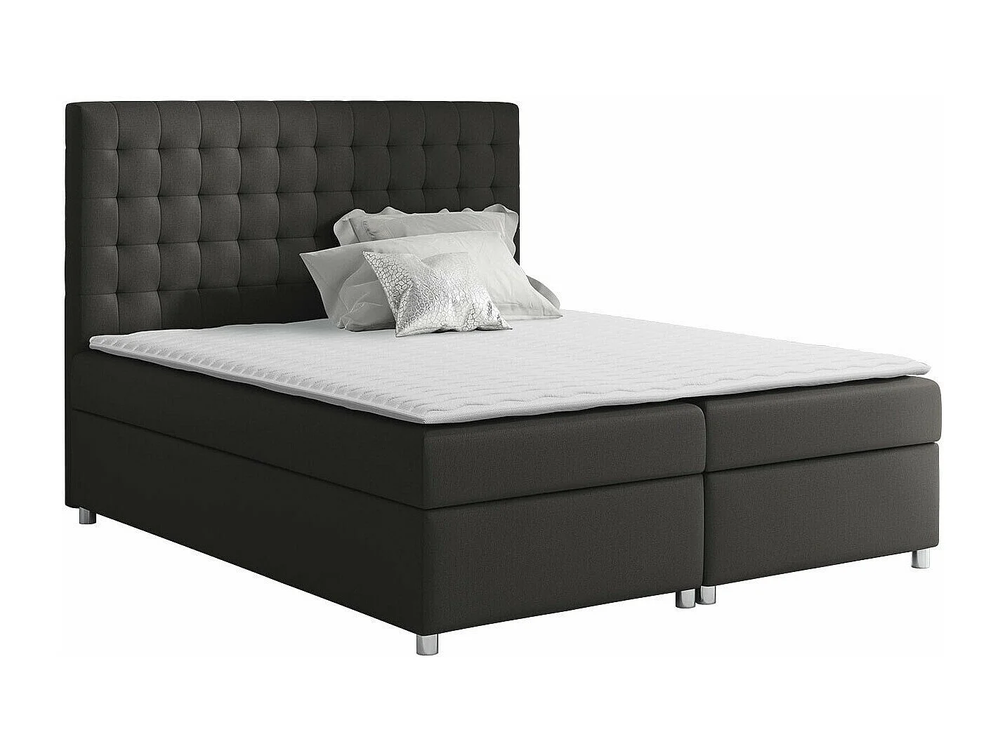 Cama continental Baltimore 115, Doble, Continental, Negro, 200x200, Tapiz, Somieres,