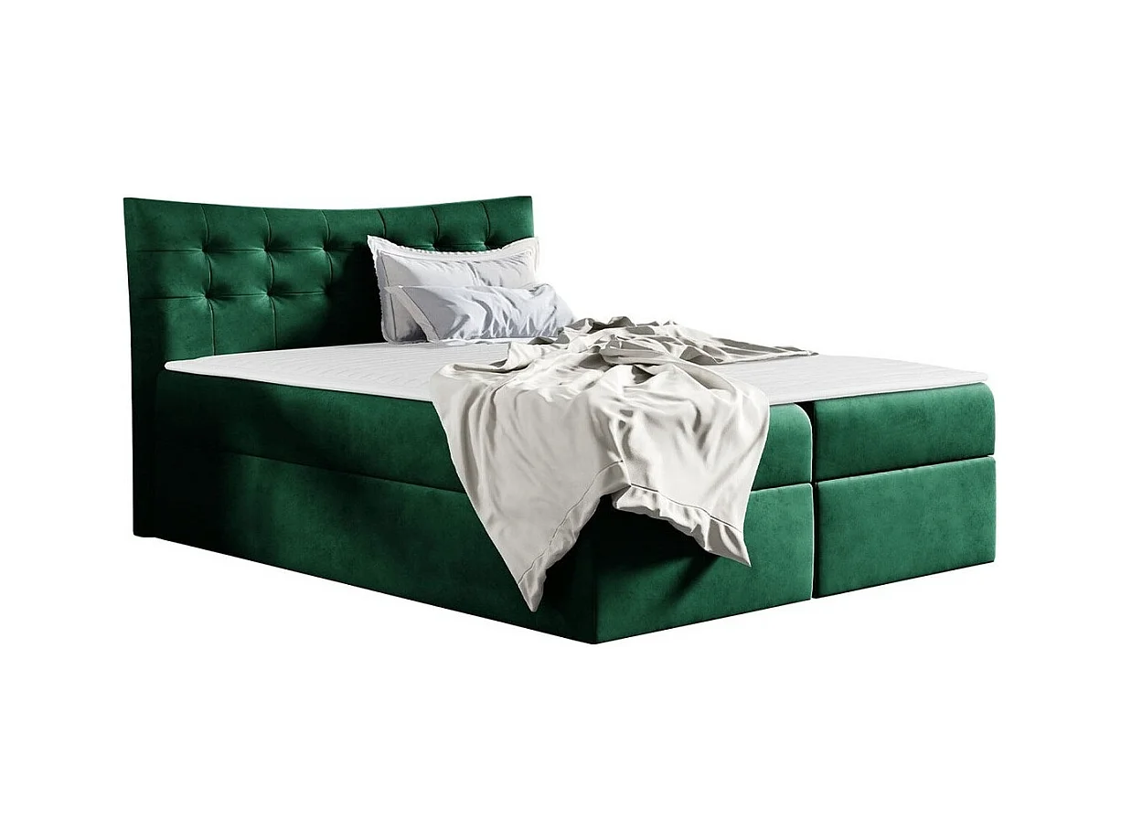 Cama continental Baltimore 157, Continental, Doble, Verde, 200x200, Tapiz, Somieres,