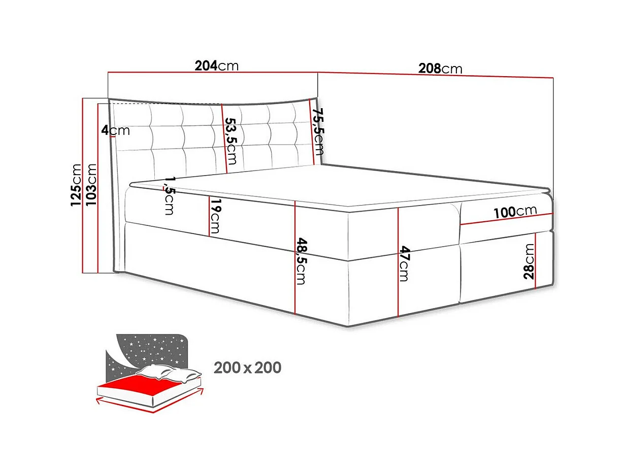 Cama continental Baltimore 157, Continental, Doble, Verde, 200x200, Tapiz, Somieres,