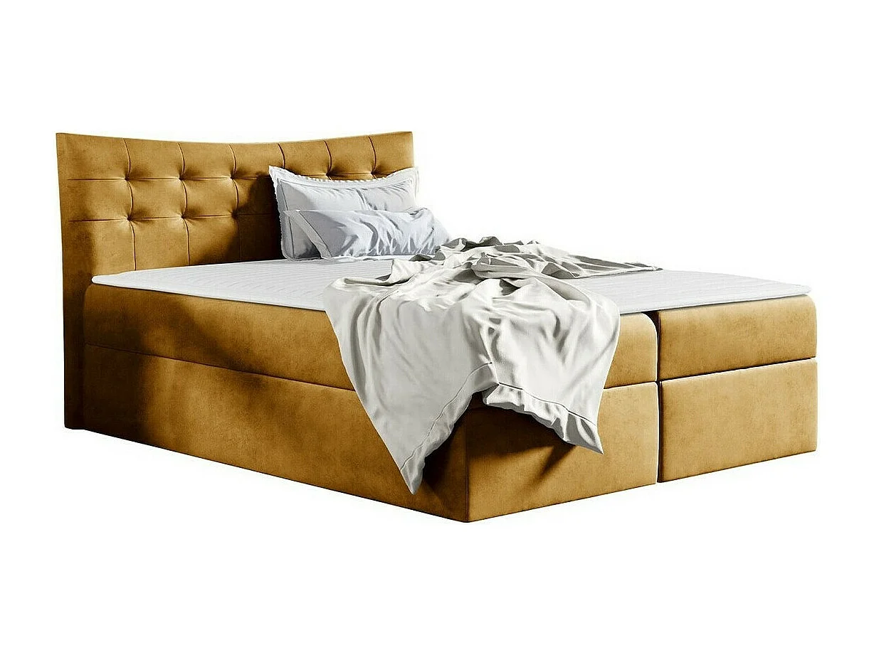 Cama continental Baltimore 157, Continental, Doble, Amarillo, 200x200, Tapiz, Somieres,