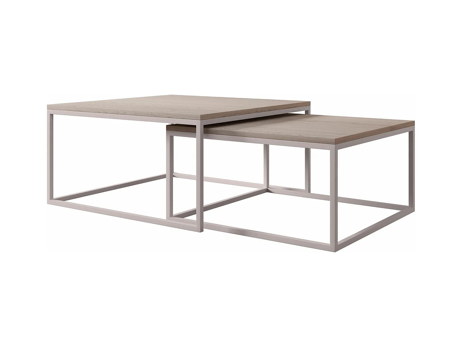 Conjunto de mesa de centro Oswego 133, Angular, 4x8x8cm