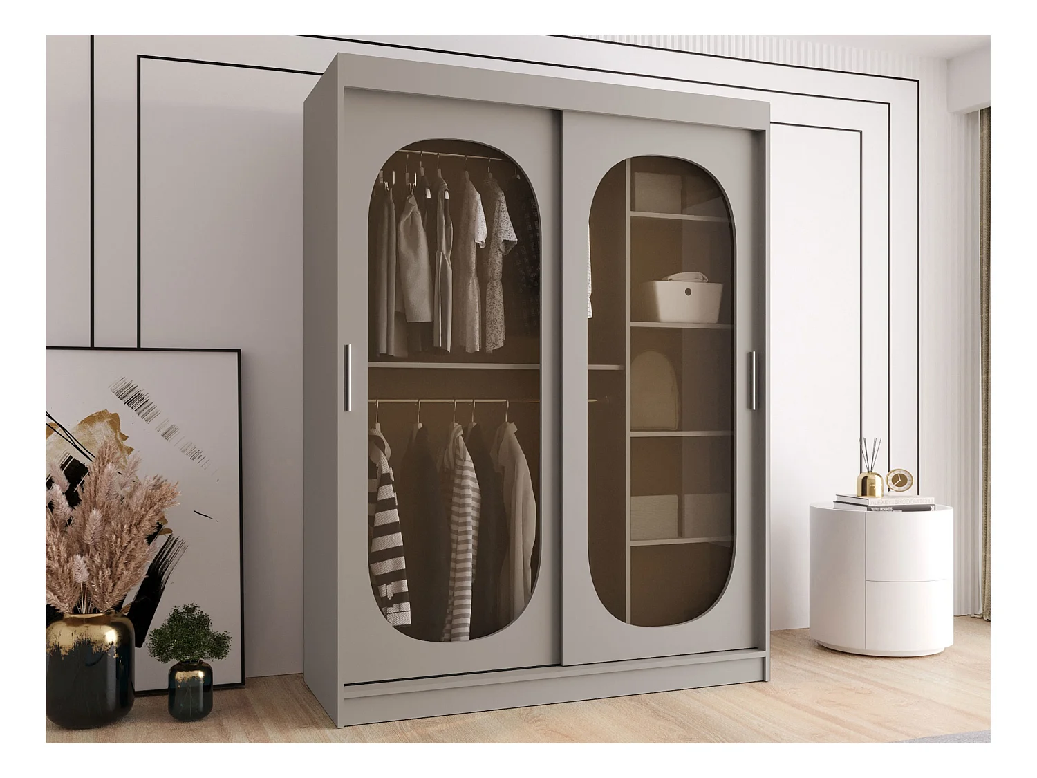 Roupeiro Hartford 519, Número de prateleiras: 5, 20x15x6cm