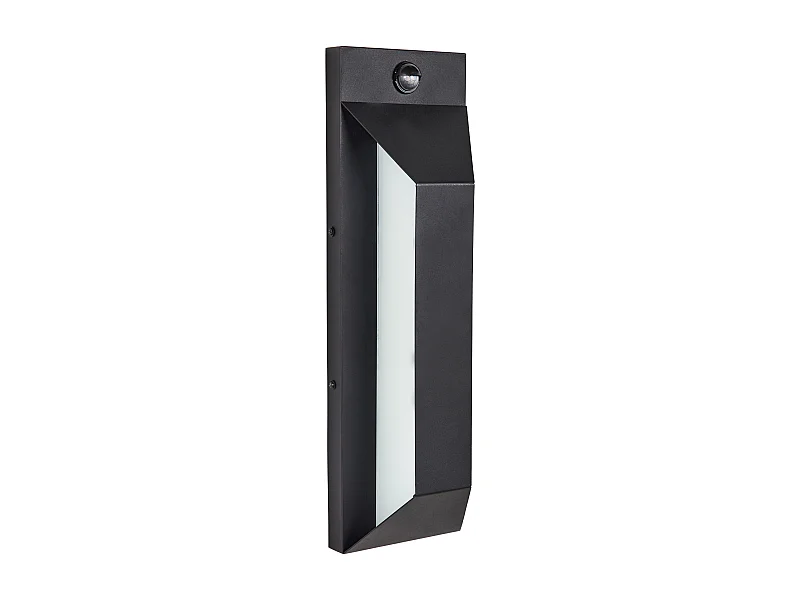 Außenwandleuchte LED mit Bewegungsmelder Metall schwarz 46 cm modern Mawza