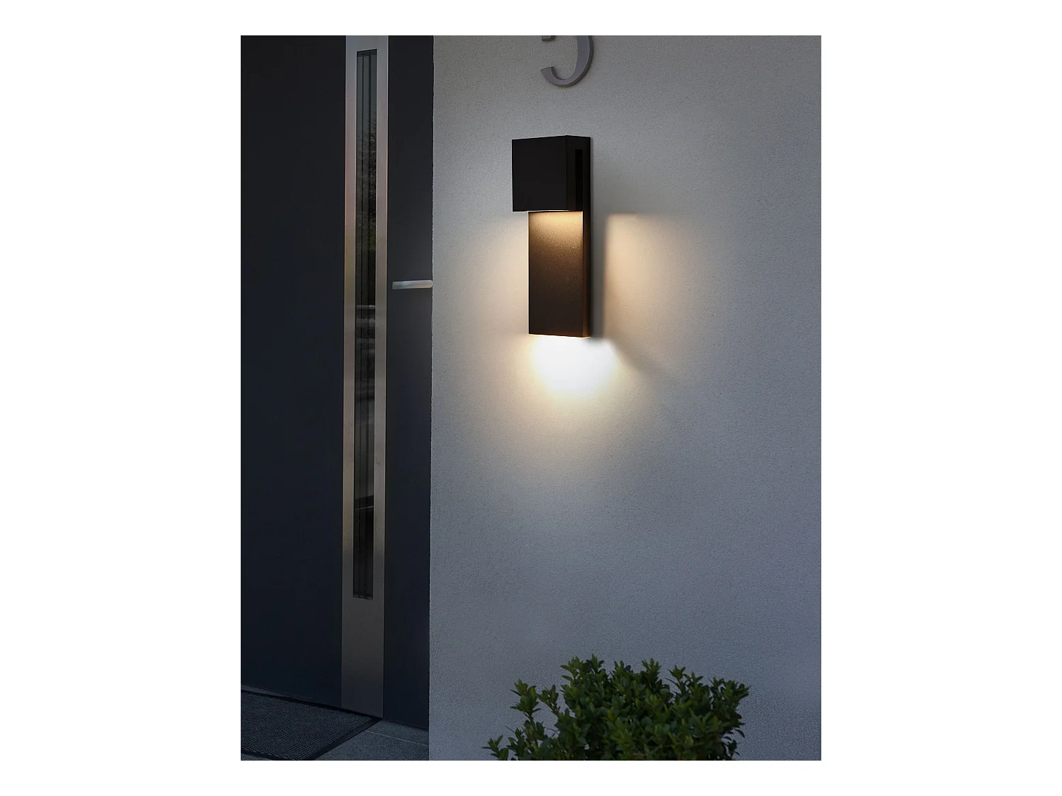 Lampa ścienna ogrodowa LED LIMONLU Czarny