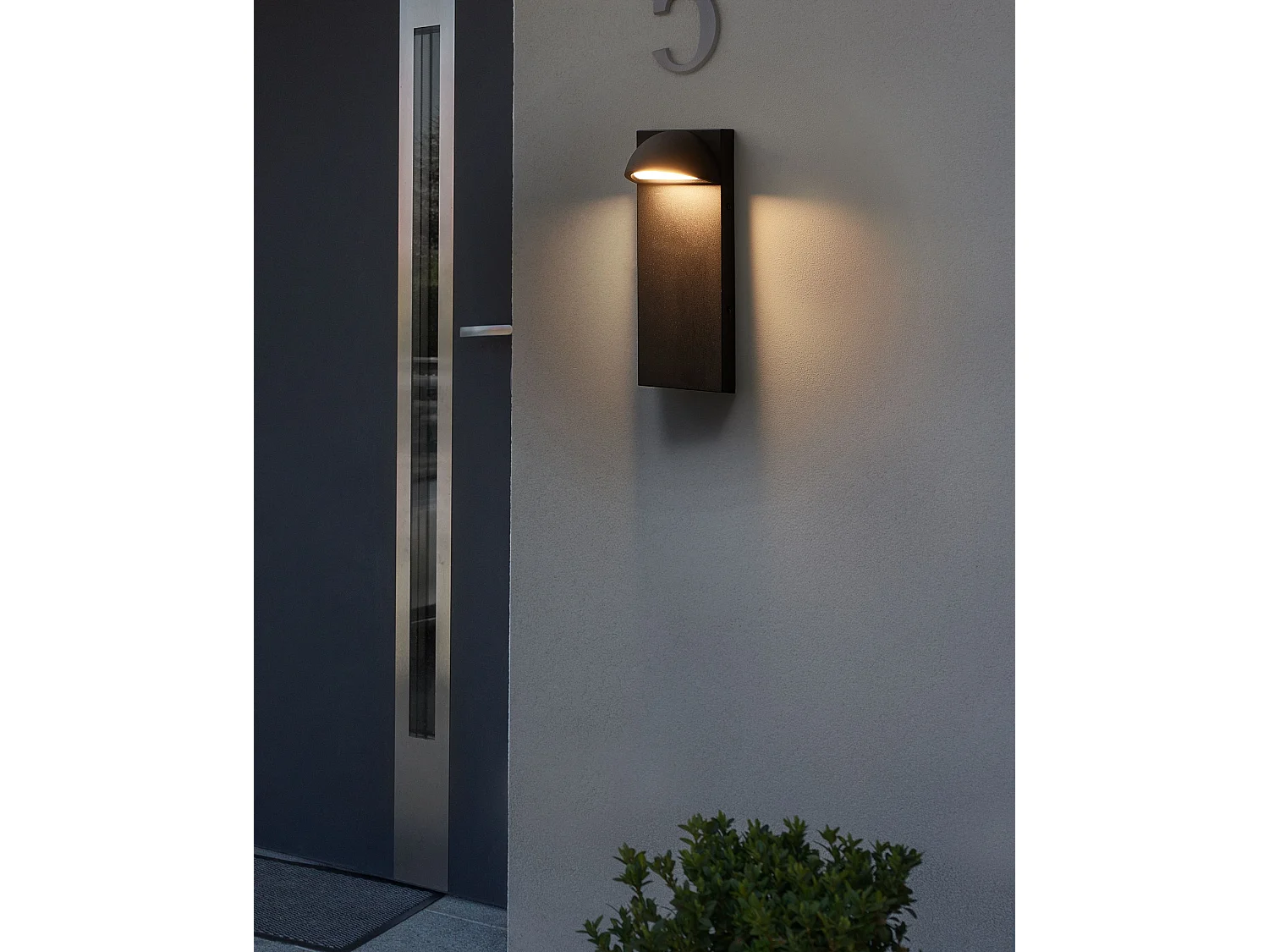 Lampe murale LED pour l'extérieur SAJUR Noir