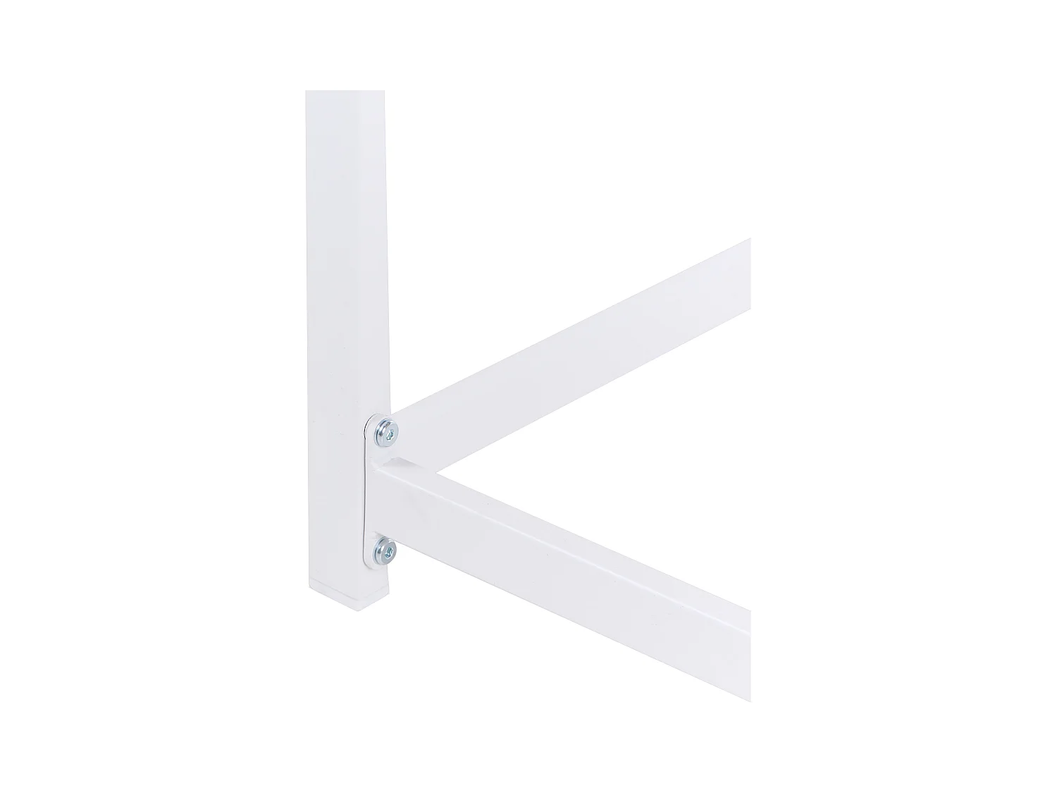 Table de salle à manger de jardin AVETRANA 150 cm 50 cm Marron/blanc