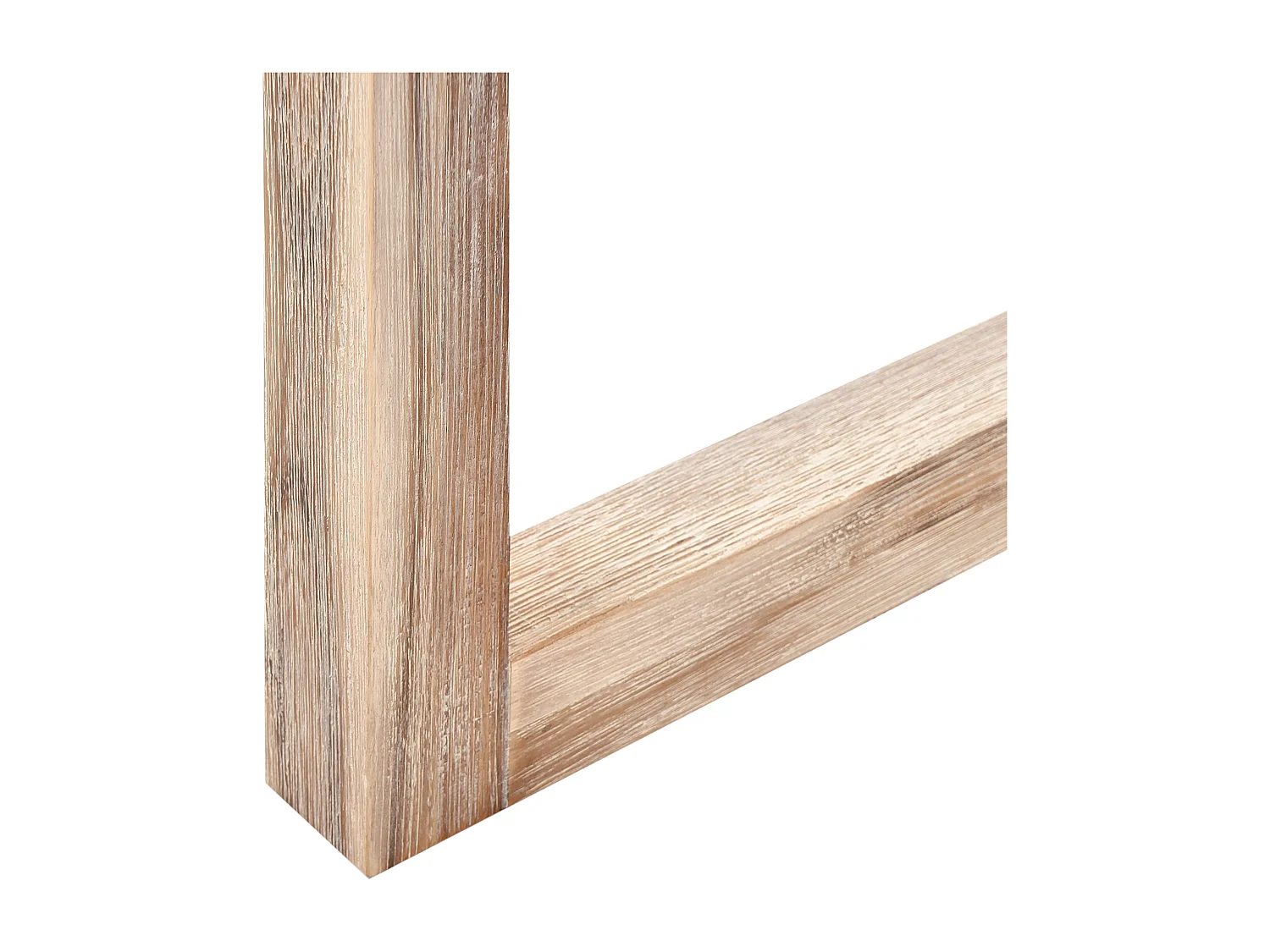 Gartentisch Beton grau mit Holzbeinen rechteckig 180x90cm Industrie-Stil Notteri