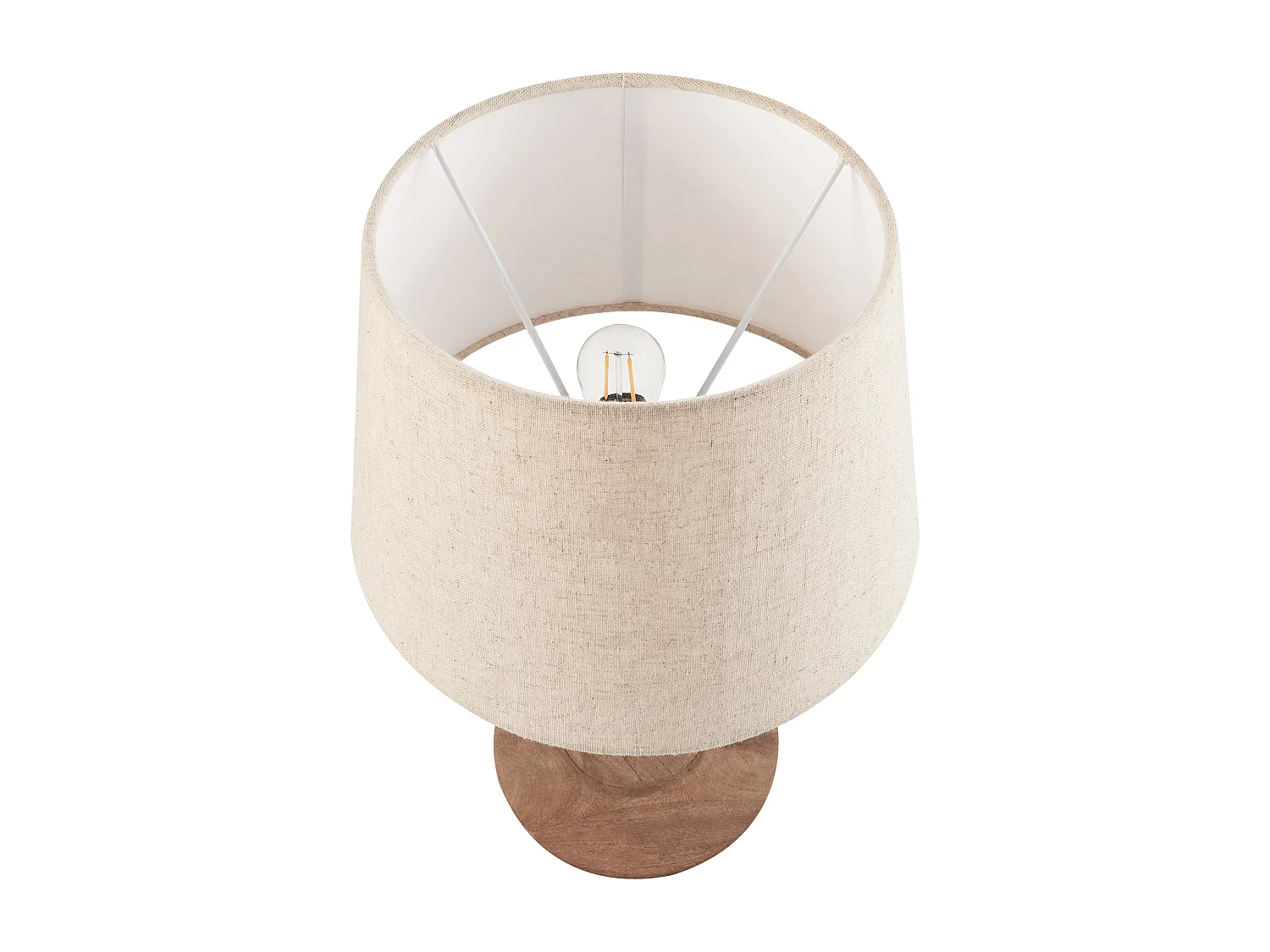 Lampe à poser GODAWARI Bois de manguier Marron foncé