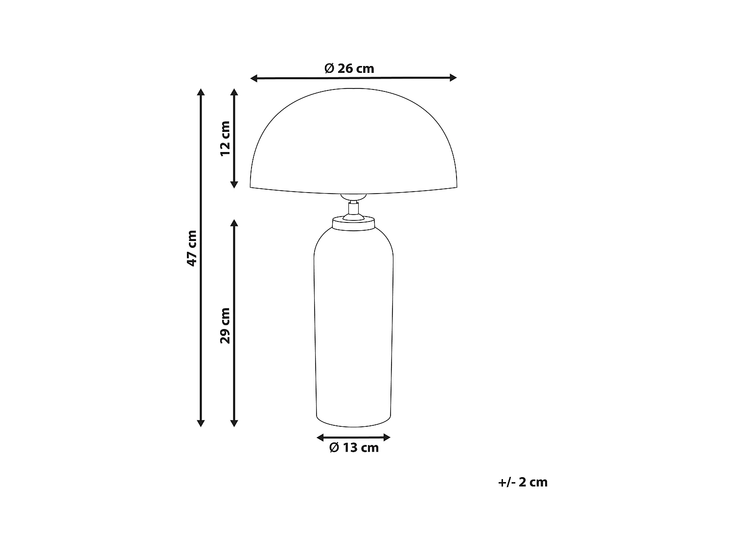 Lampa stołowa JALANGI Metal Srebrny