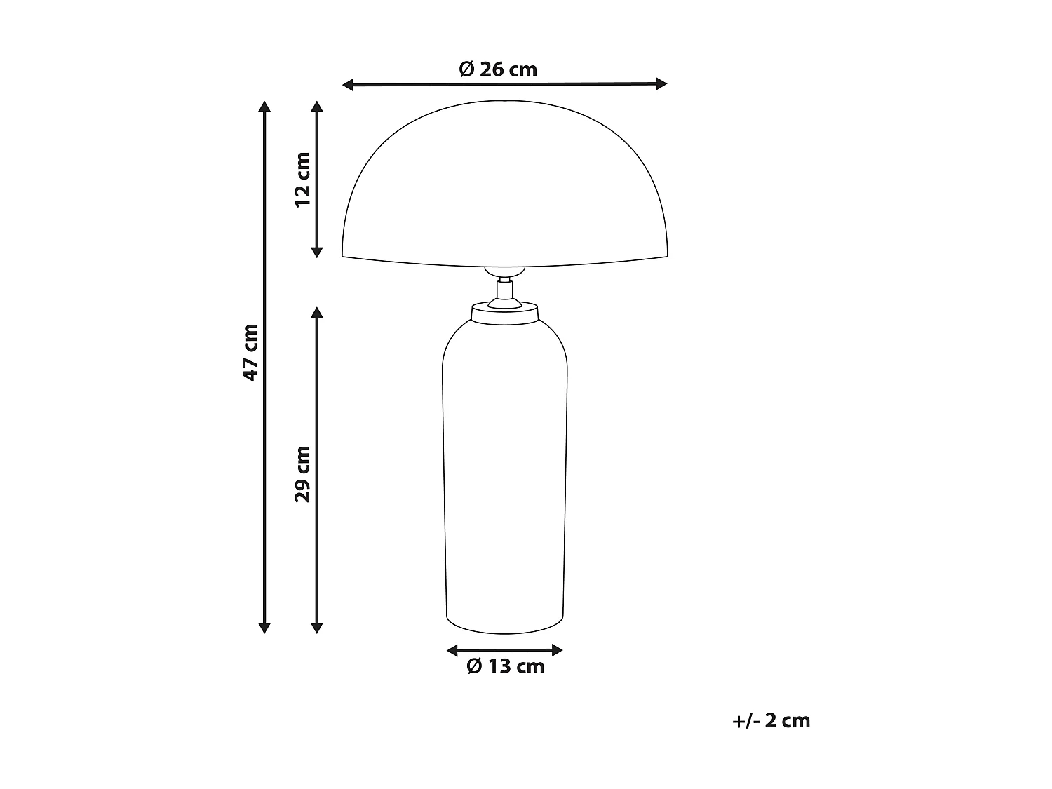 Lampe à poser JALANGI Métal Argenté