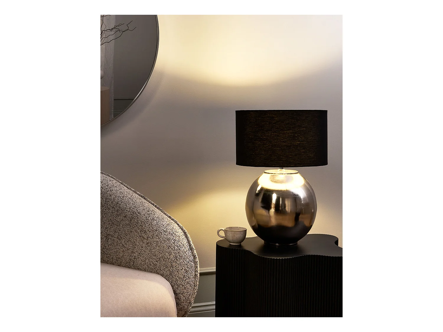 Lampe à poser SOBRAMATI Métal Argenté