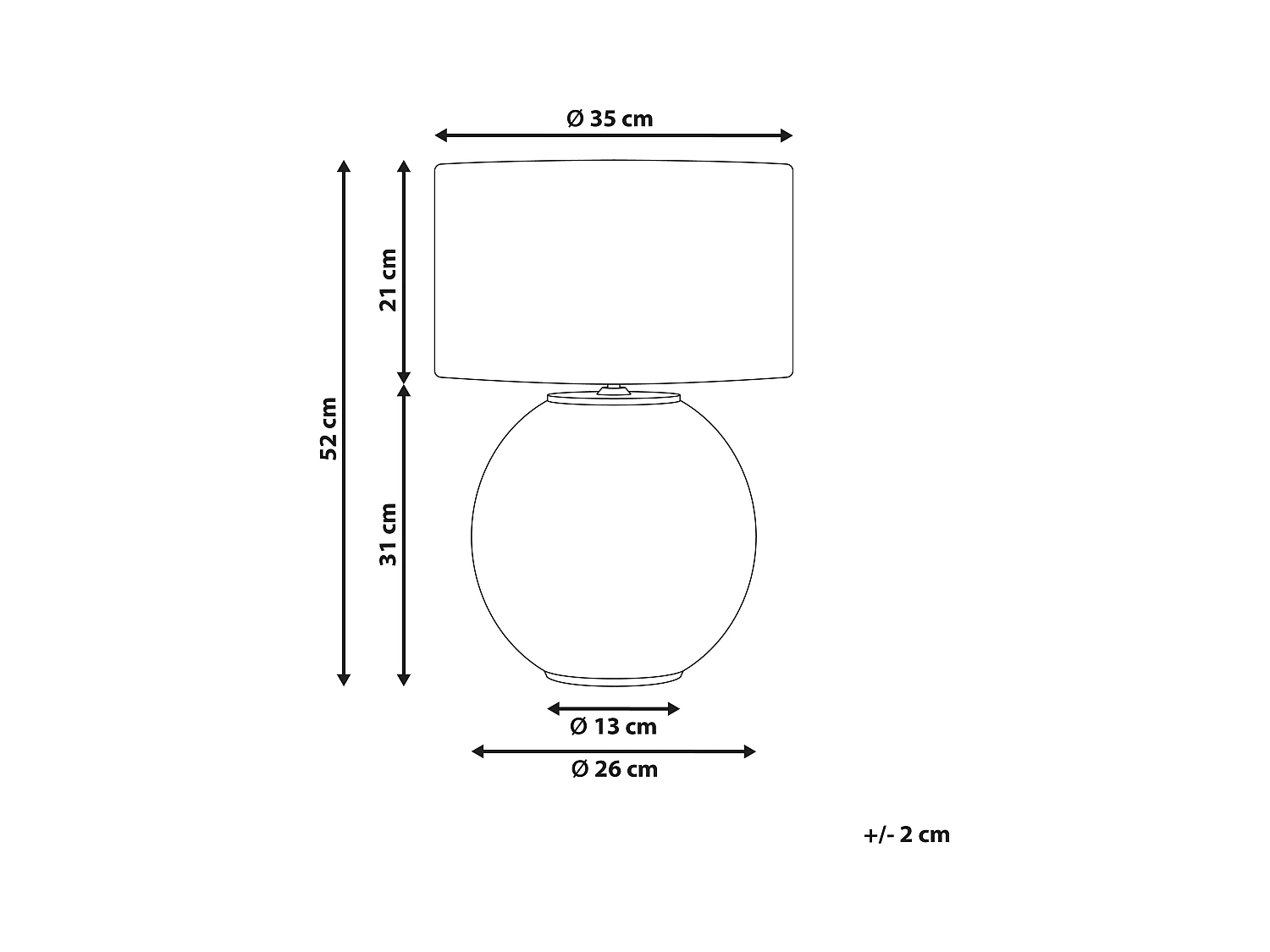 Lampe à poser SOBRAMATI Métal Argenté
