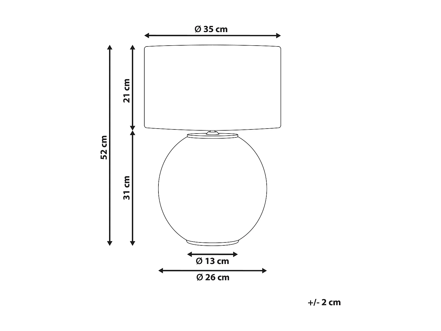 Lámpara de mesa SOBRAMATI Metal Plateado