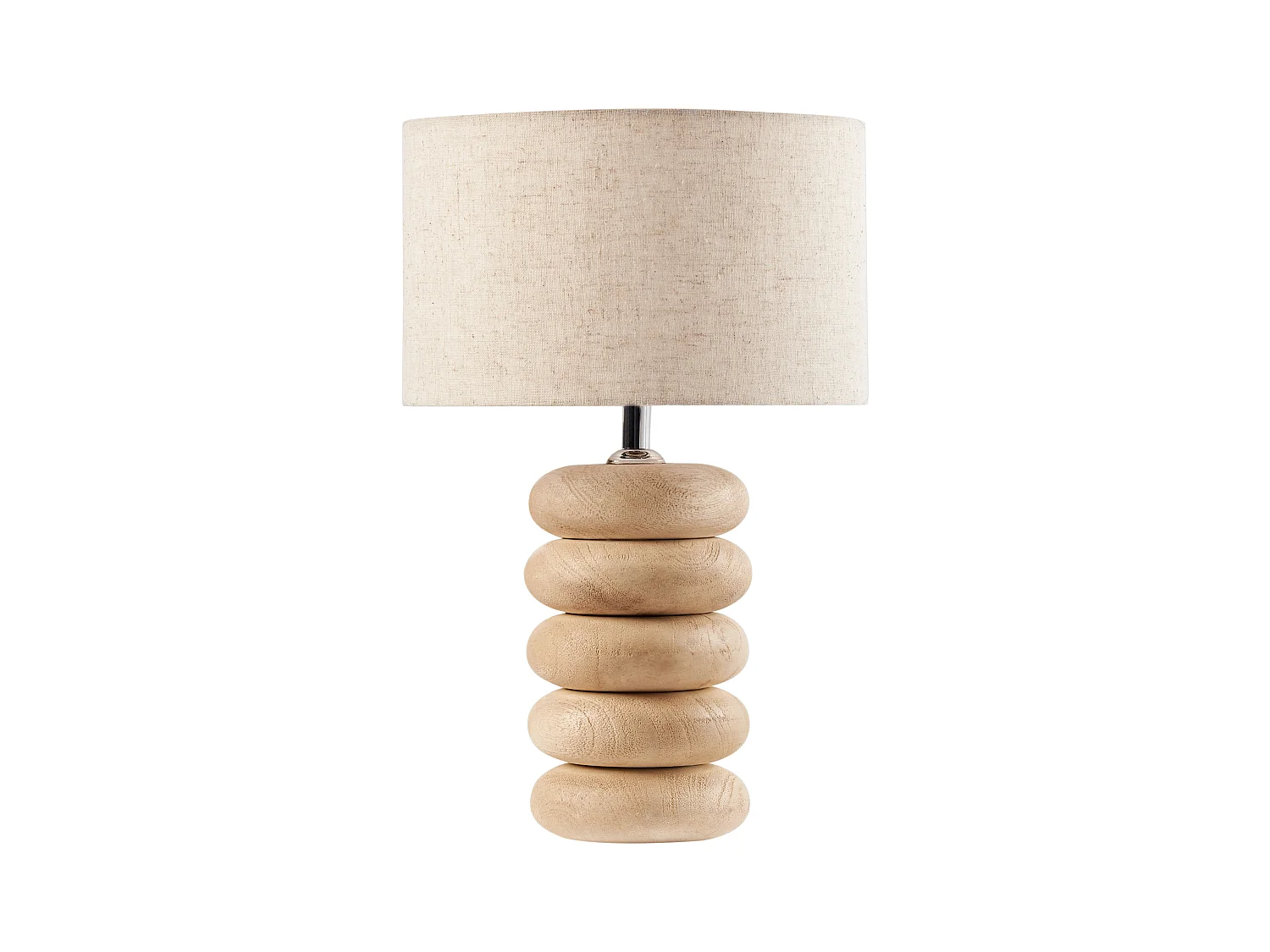 Lampe à poser BETWA Bois de manguier Marron clair