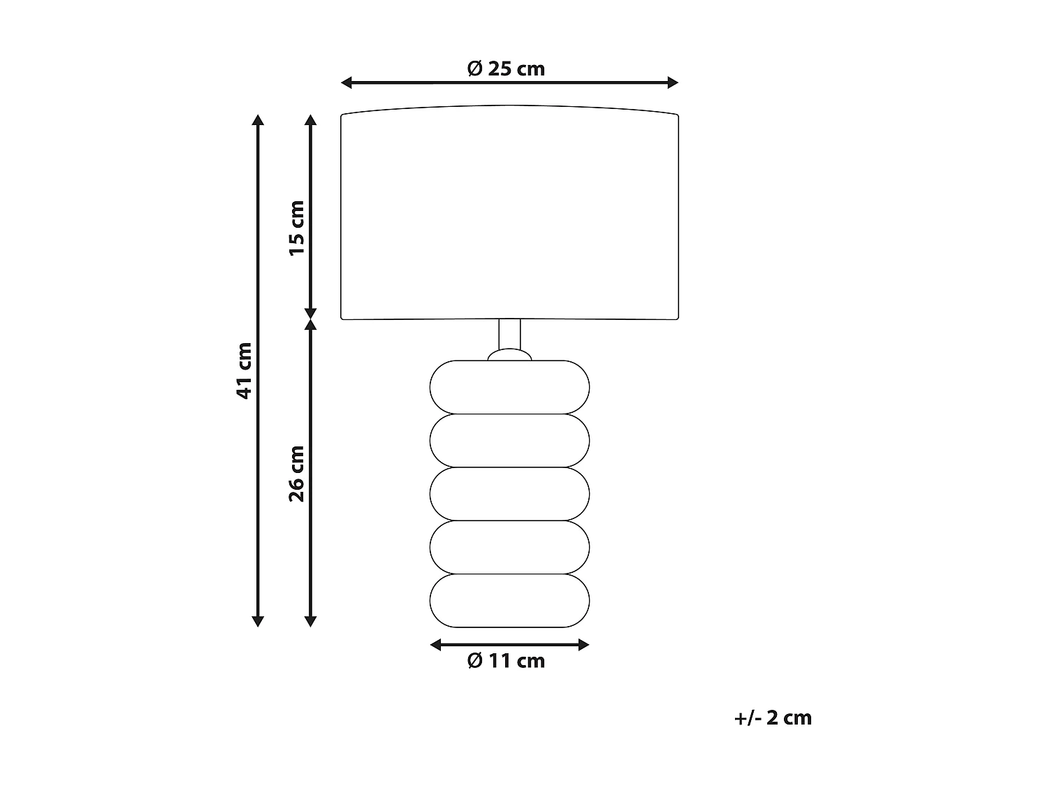 Lampe à poser BETWA Bois de manguier Marron clair