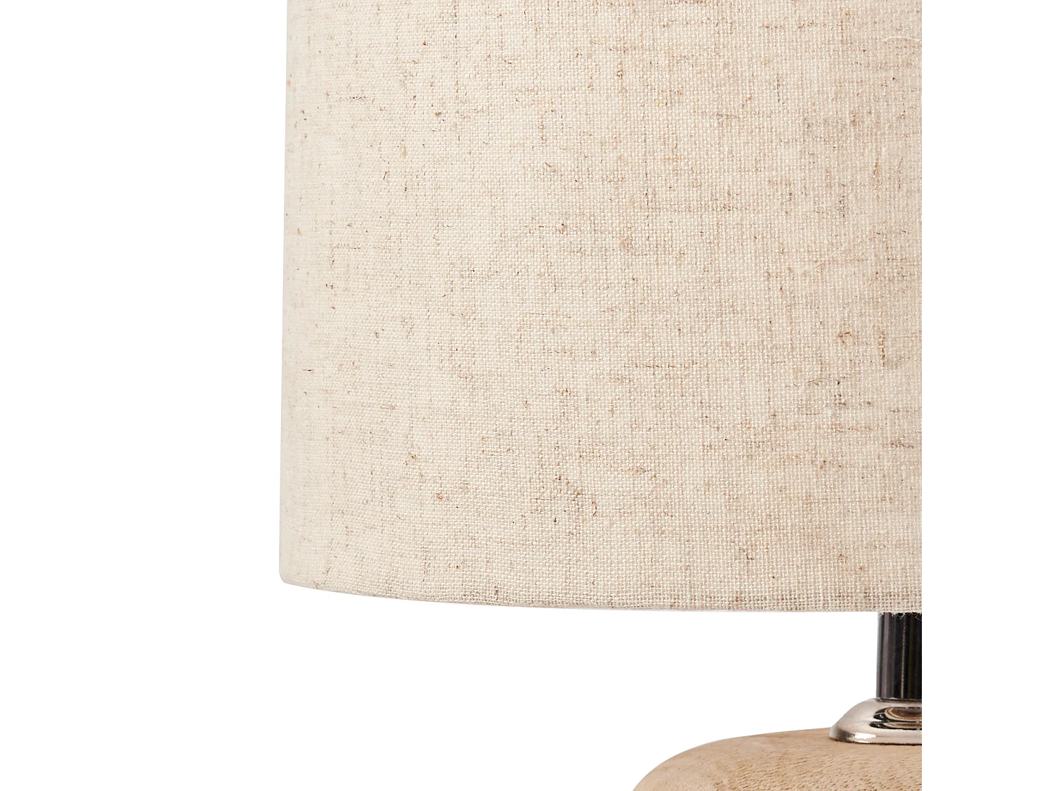 Lampe à poser BETWA Bois de manguier Marron clair