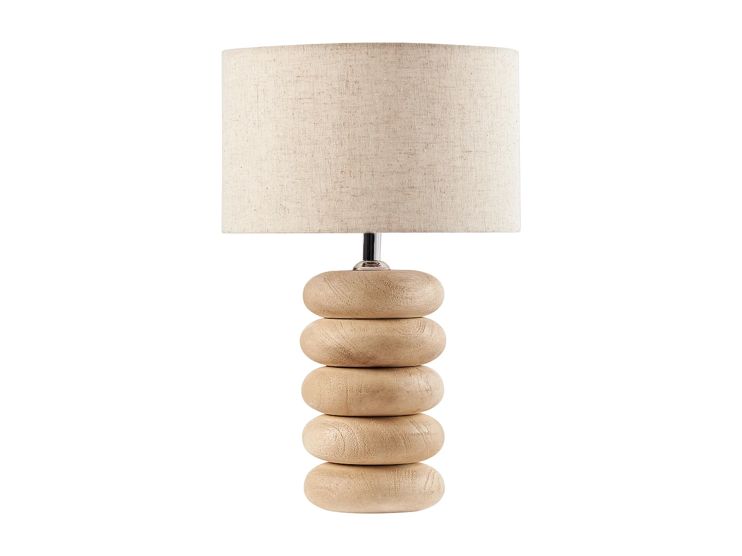 Lampe à poser BETWA Bois de manguier Marron clair