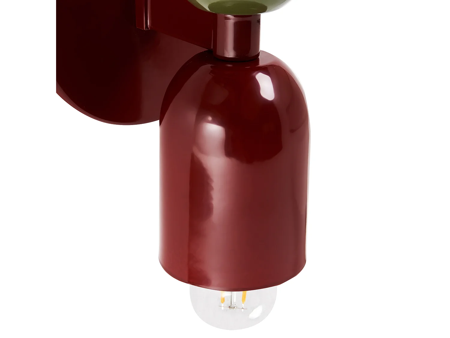 Lot de 2 lampes murales TOPI Métal Rouge/vert