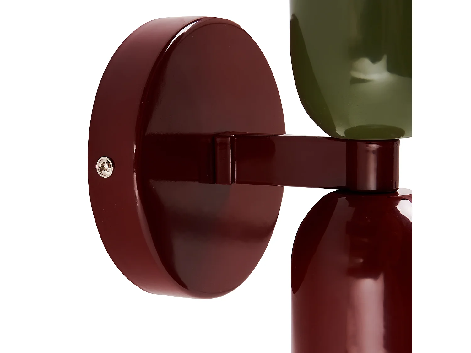 Lot de 2 lampes murales TOPI Métal Rouge/vert