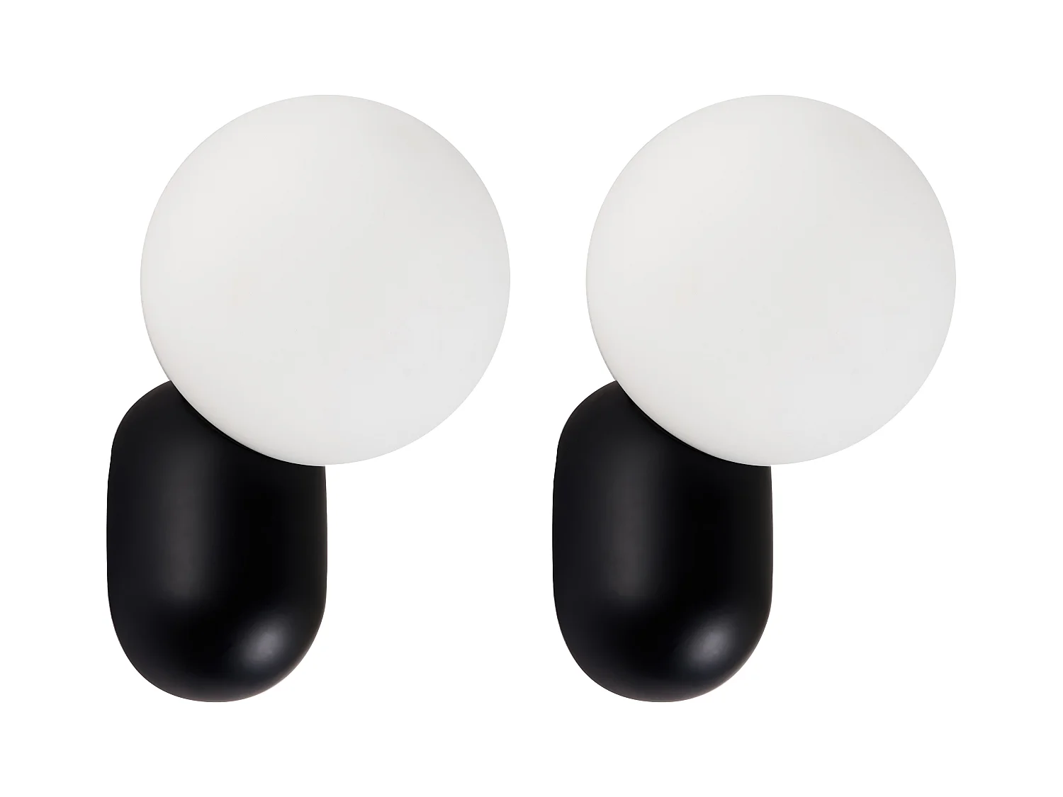 Lot de 2 lampes murales HELME Noir