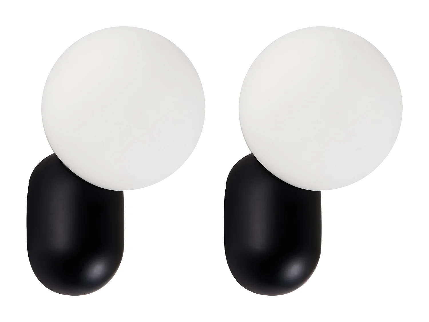 Lot de 2 lampes murales HELME Noir