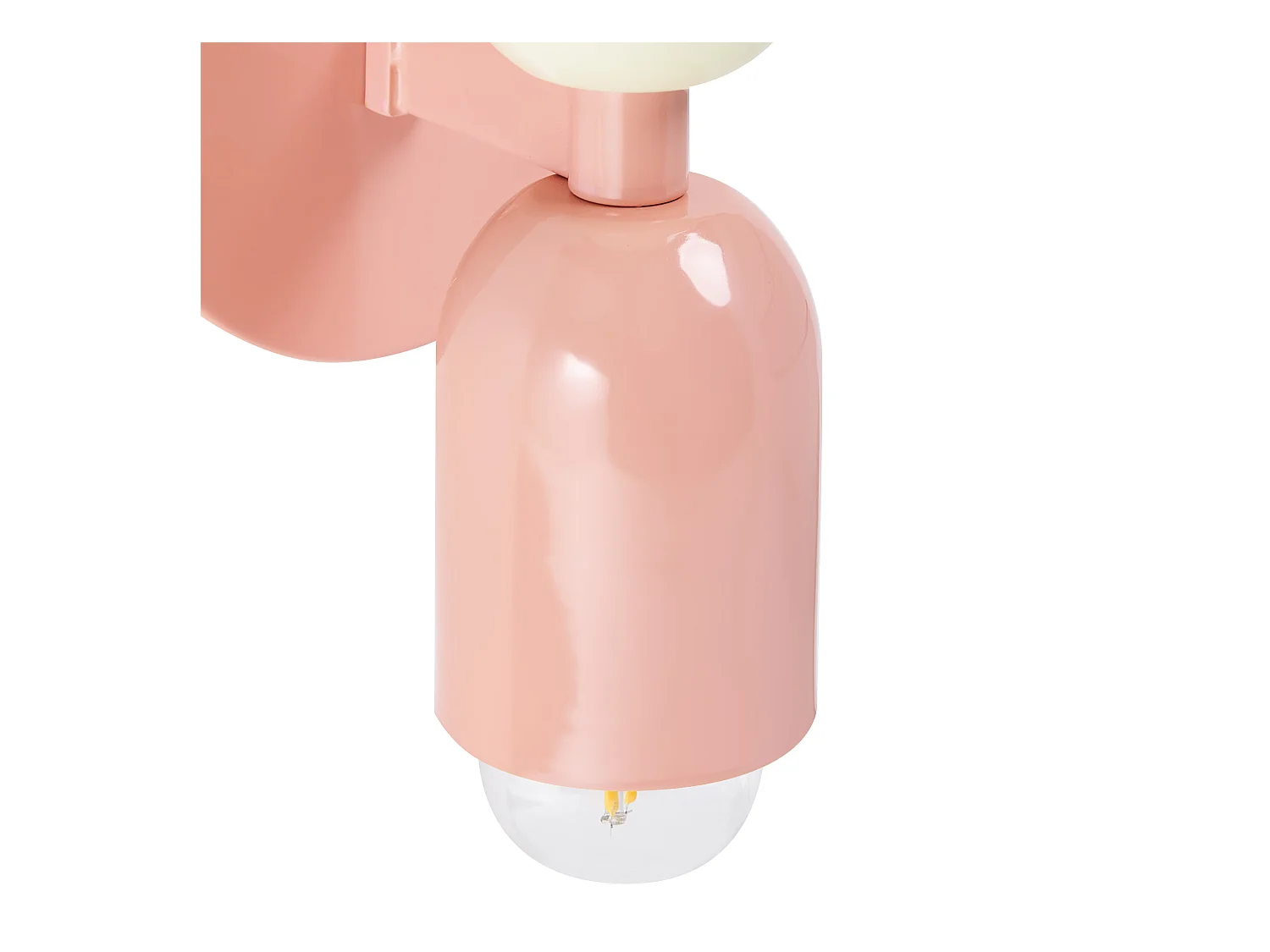 Lot de 2 lampes murales TOPI Métal Rose pastel