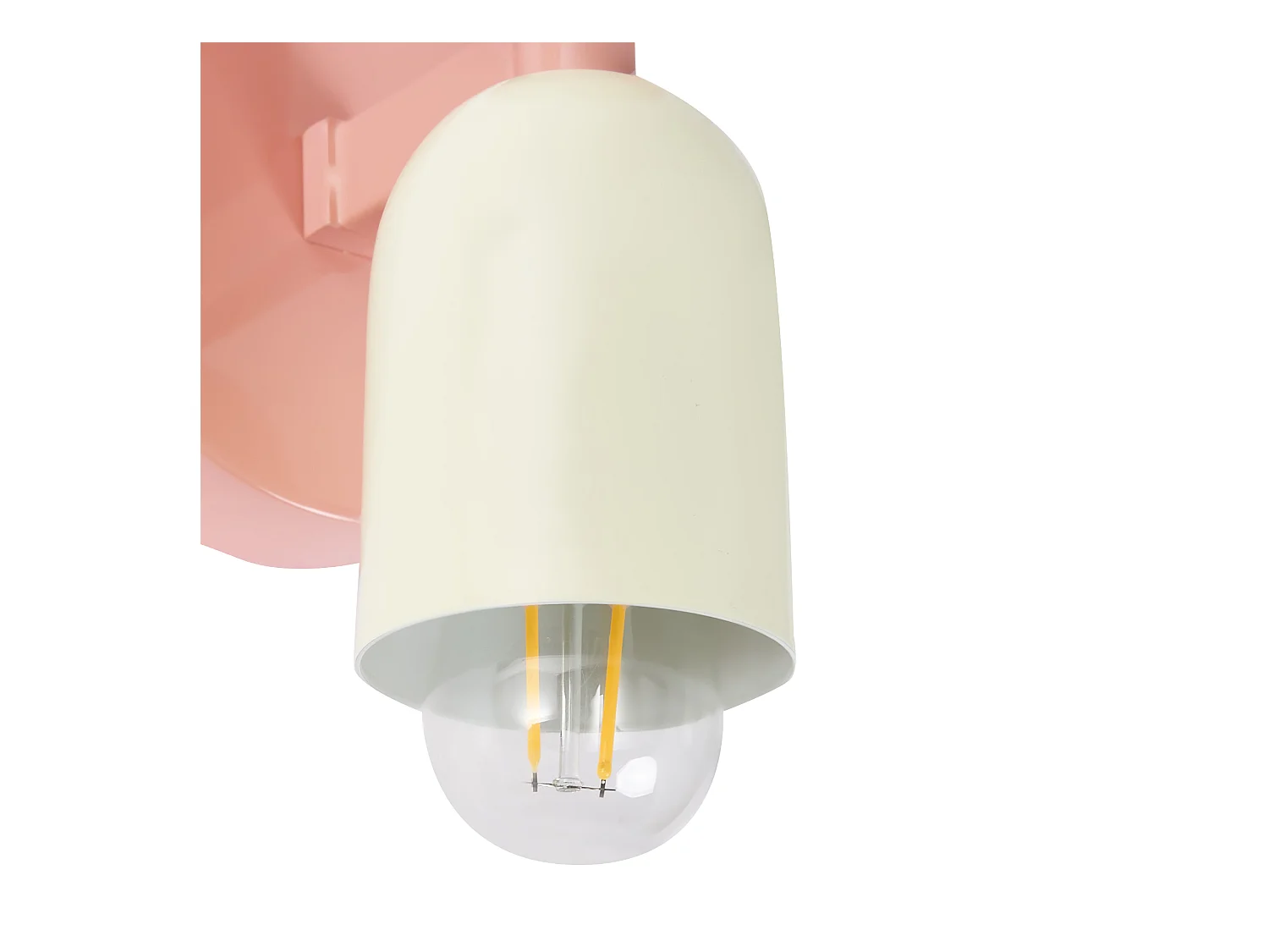 Lot de 2 lampes murales TOPI Métal Rose pastel