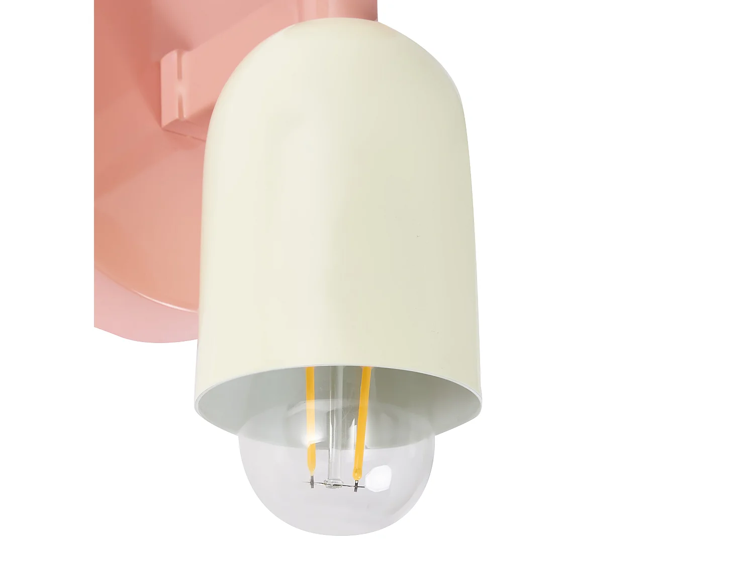 Lot de 2 lampes murales TOPI Métal Rose pastel