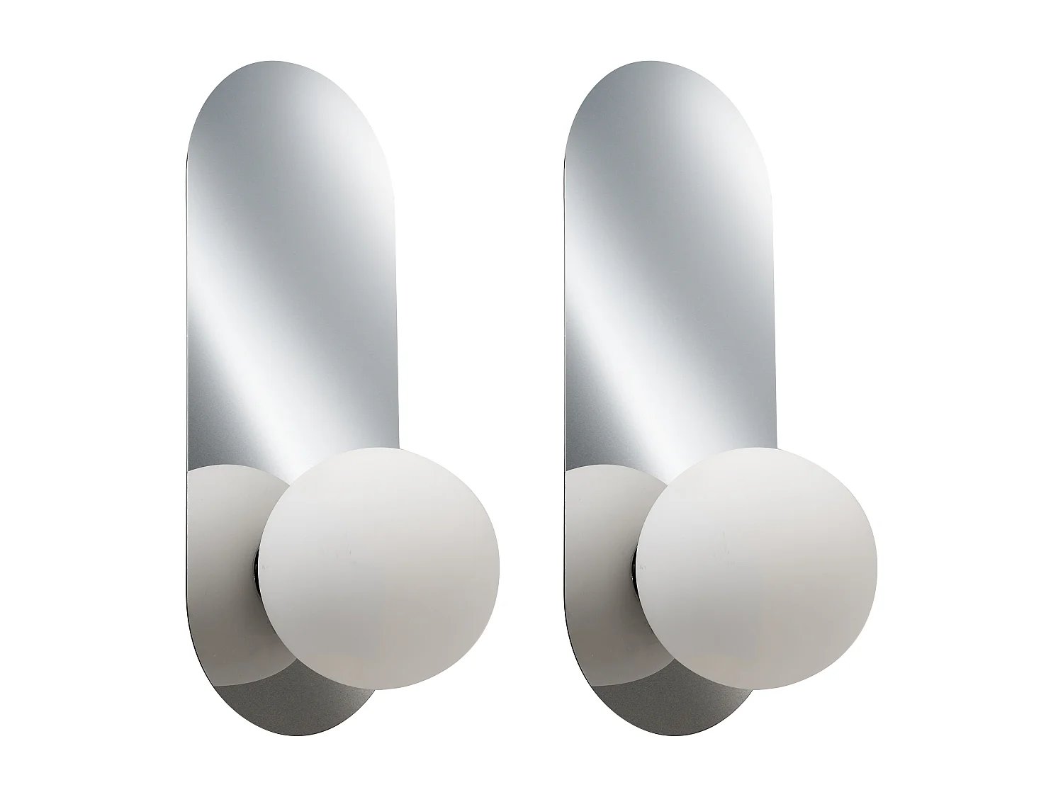 Lot de 2 lampes murales LEISI Argenté