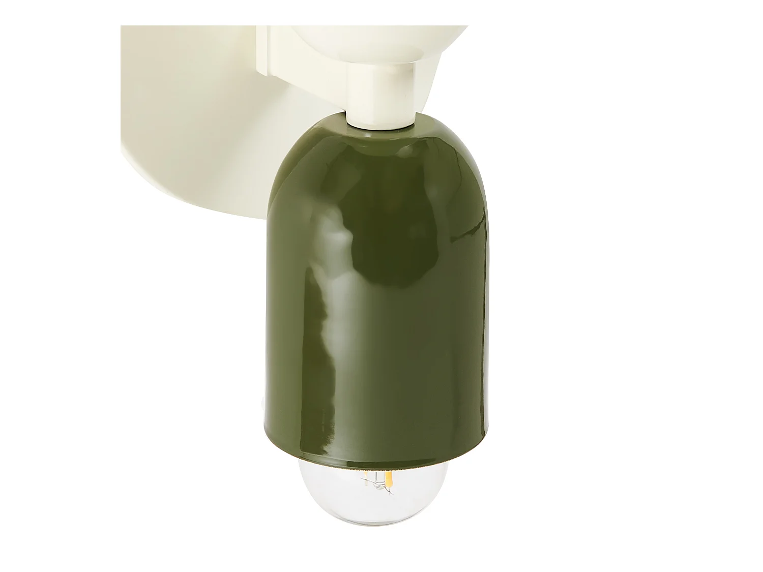 Set di 2 lampade da parete TOPI Metallo Bianco sporco