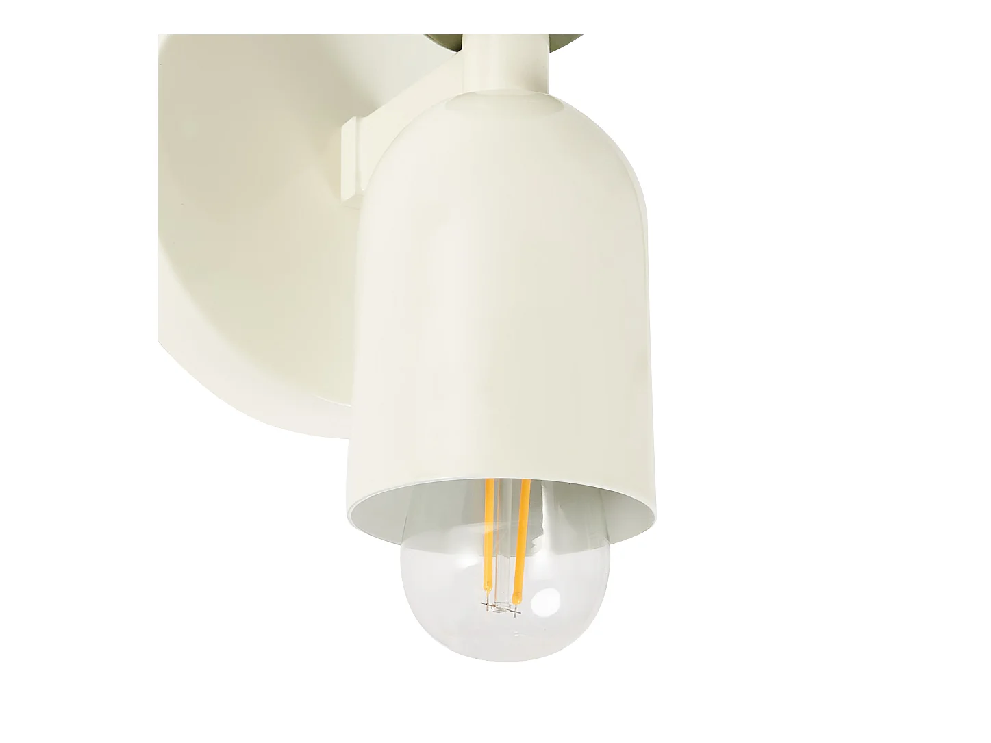 Set di 2 lampade da parete TOPI Metallo Bianco sporco