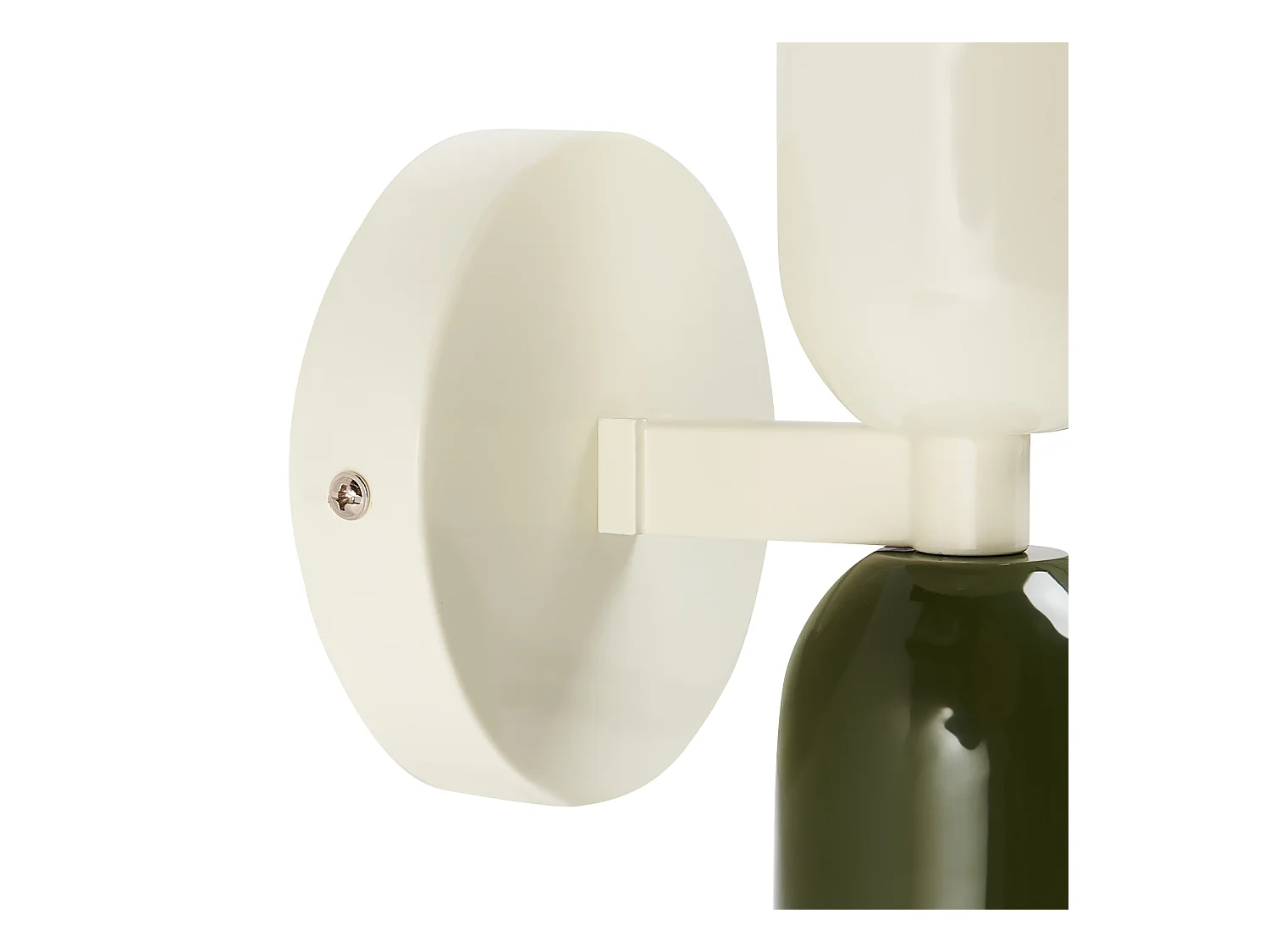 Set di 2 lampade da parete TOPI Metallo Bianco sporco