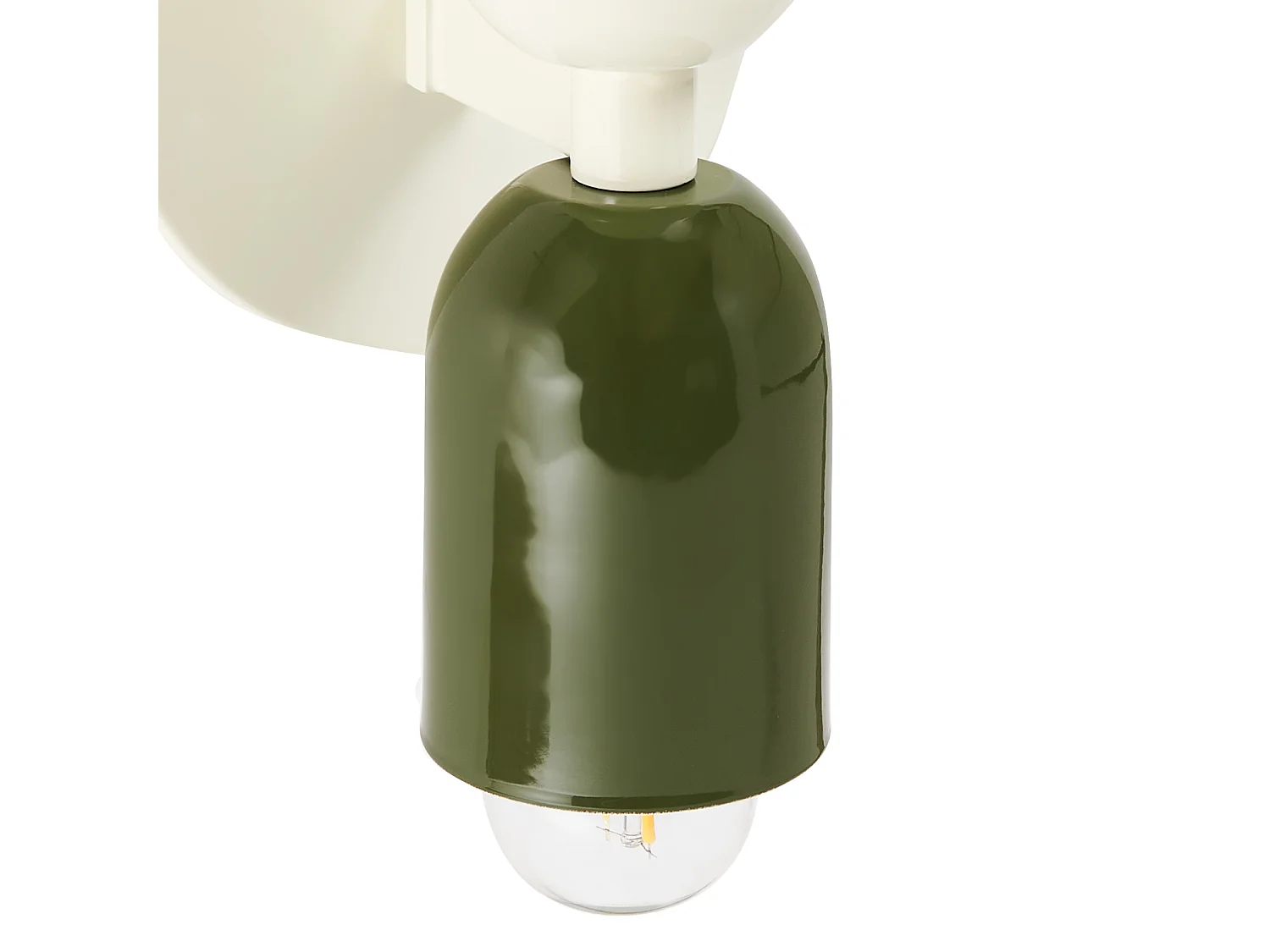 Lot de 2 lampes murales TOPI Métal Blanc cassé