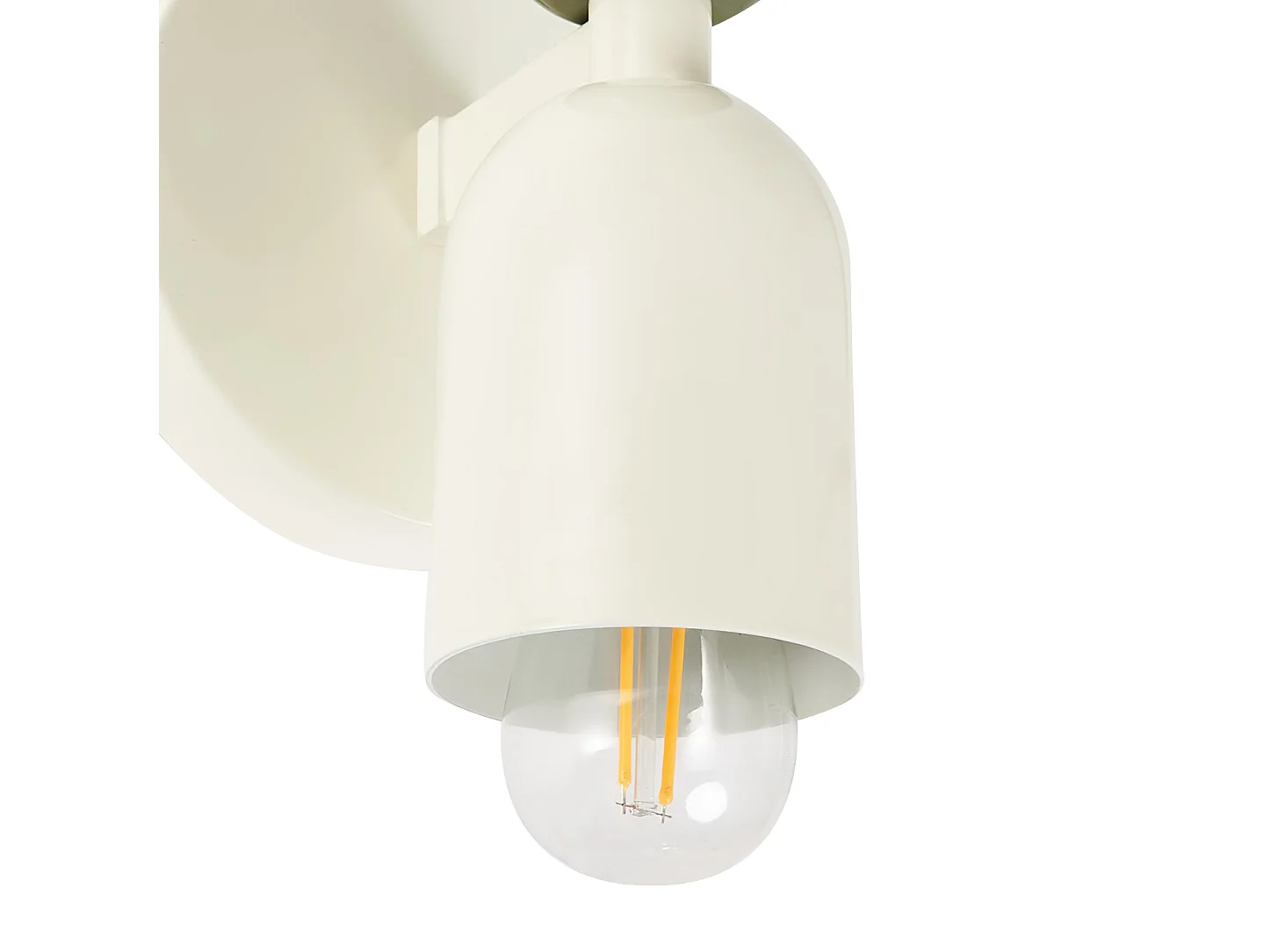 Lot de 2 lampes murales TOPI Métal Blanc cassé