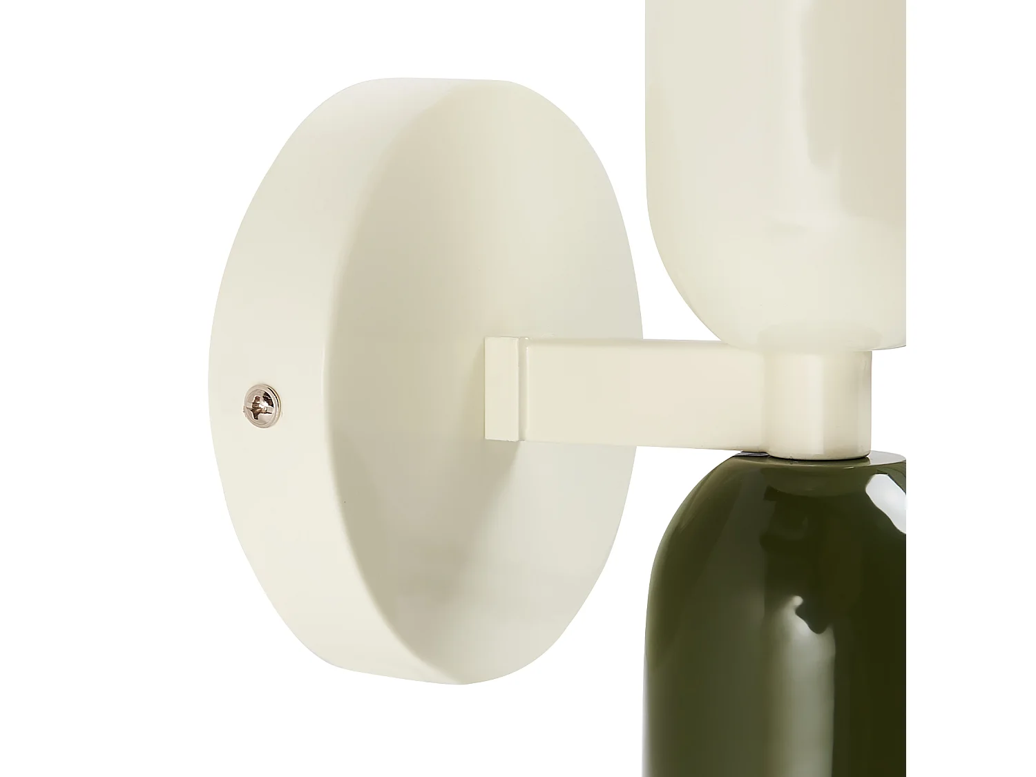 Lot de 2 lampes murales TOPI Métal Blanc cassé