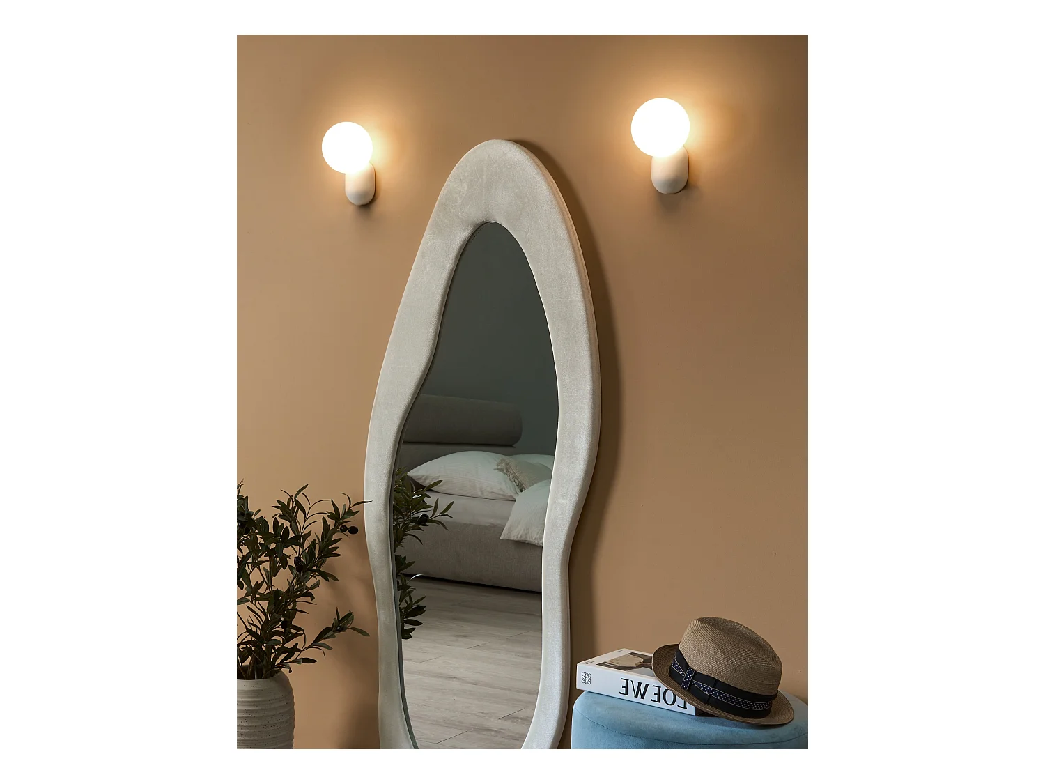 Set di 2 lampade da parete HELME Bianco