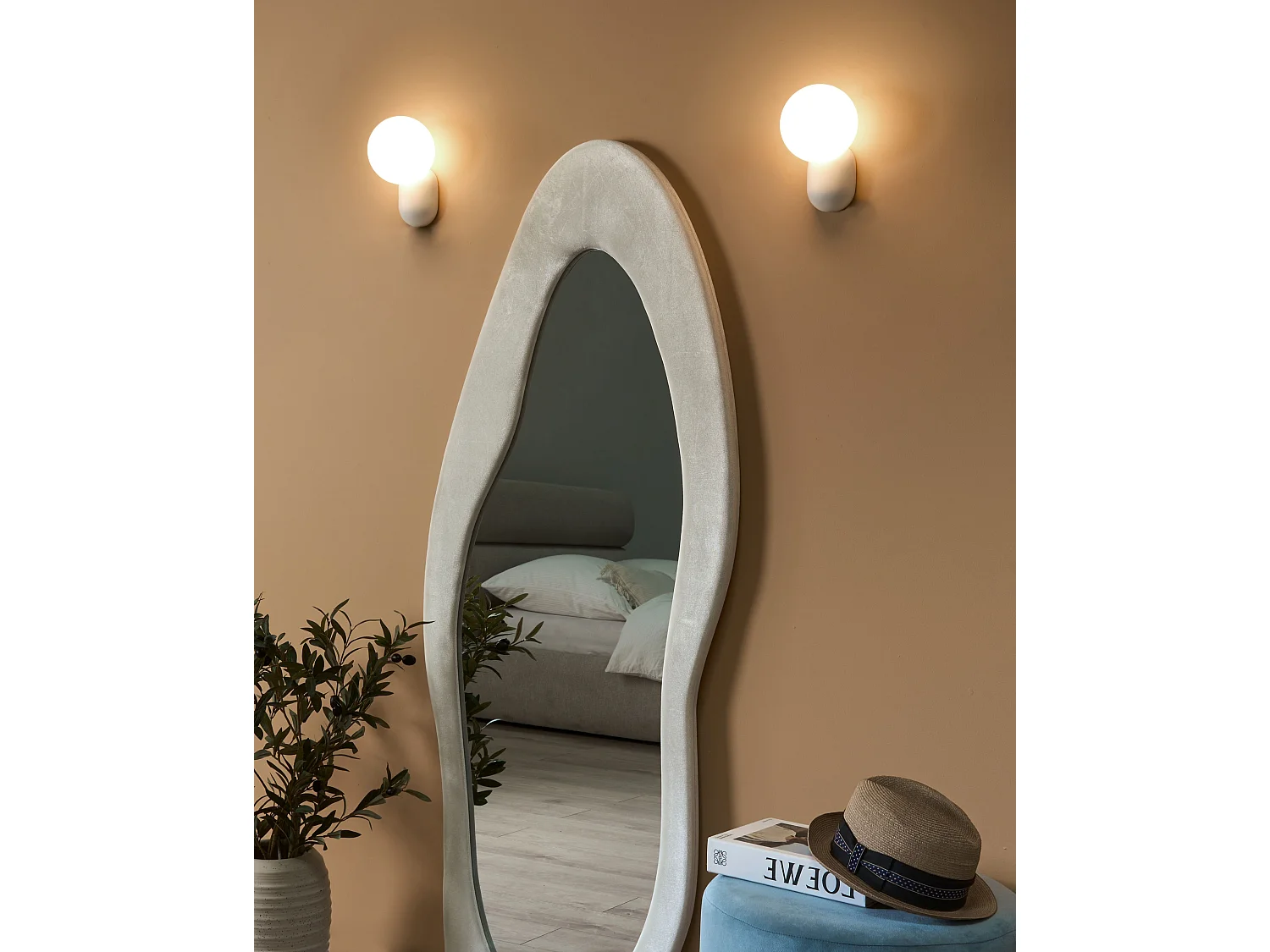 Set di 2 lampade da parete HELME Bianco