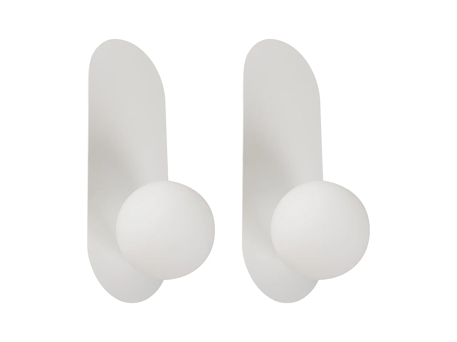 Lot de 2 lampes murales LEISI Blanc