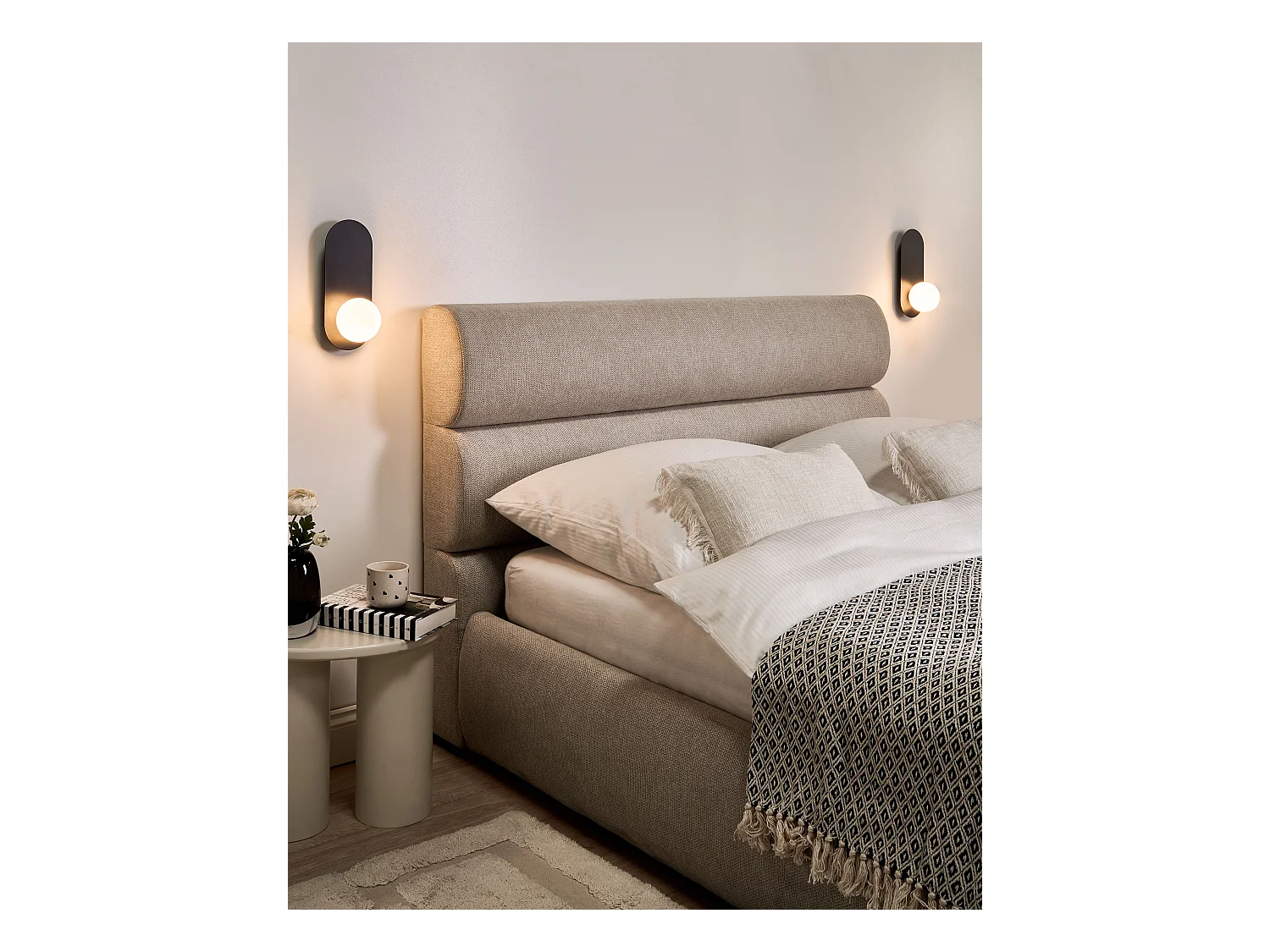 Zestaw 2 lamp ściennych LEISI Szkło Czarny