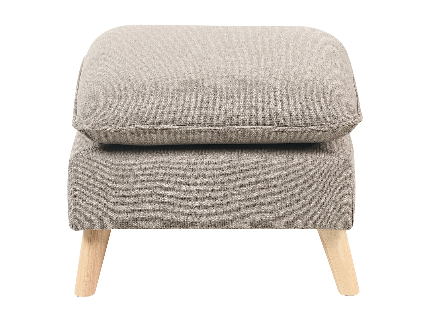 Sofa DALVIK Jasnobrązowy z otomaną dla 3 osób